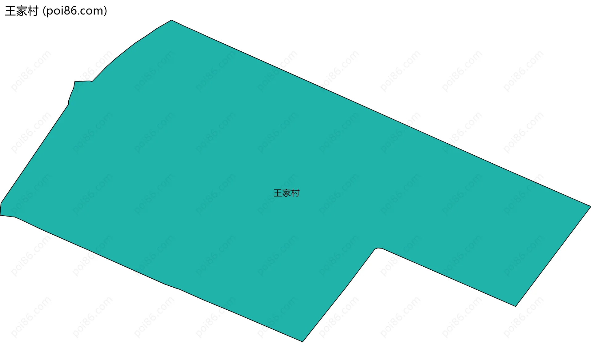 王家村边界地图