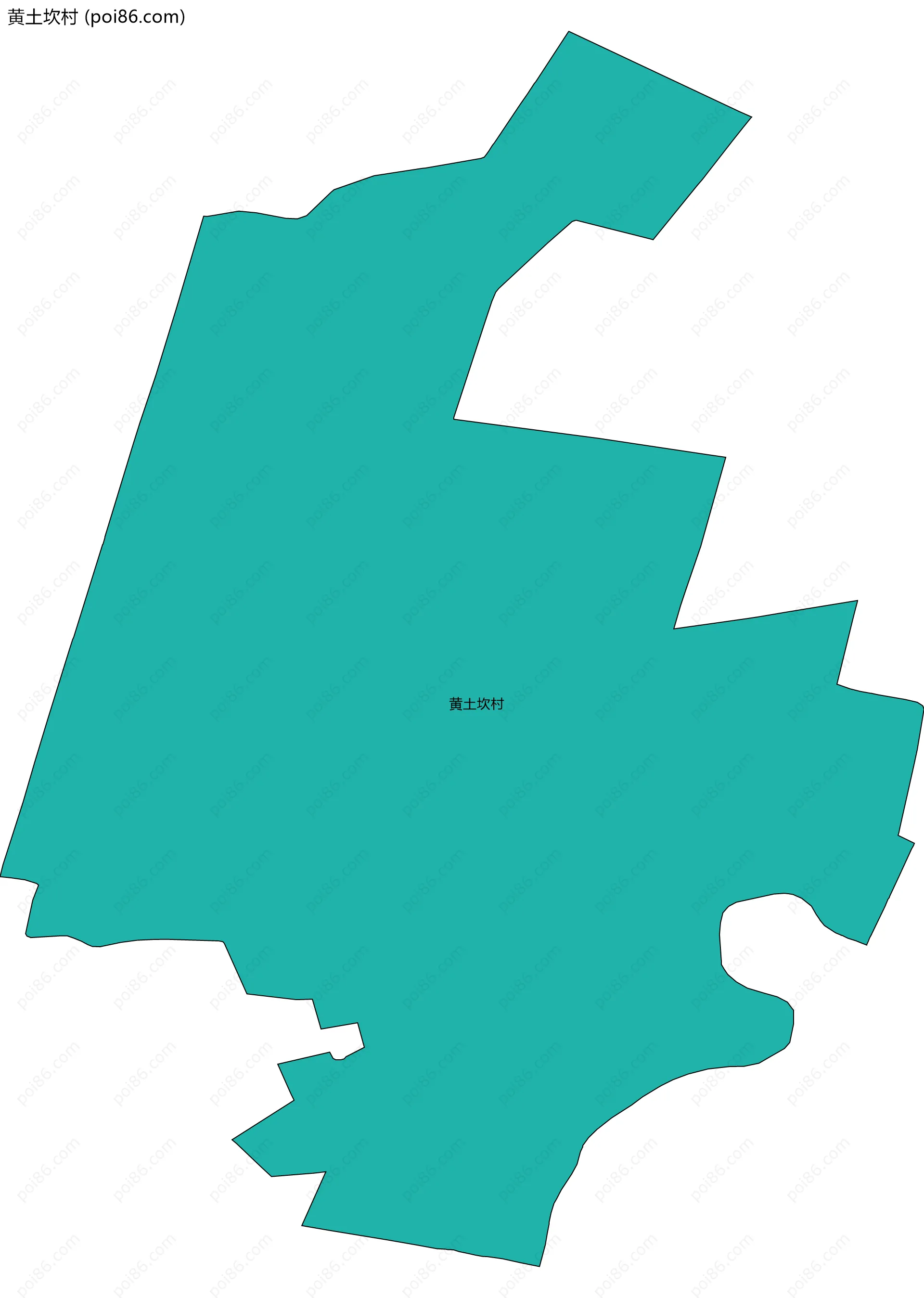 黄土坎村边界地图