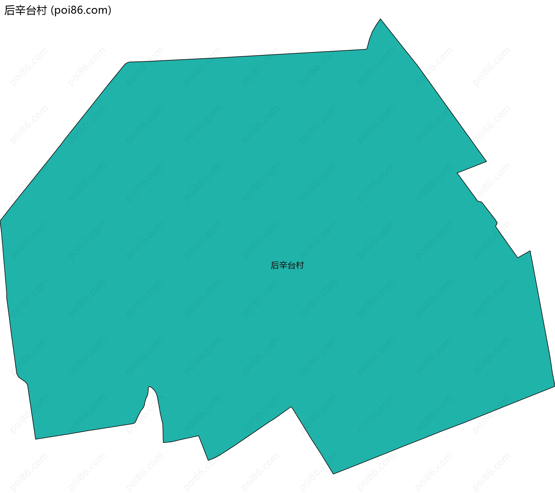 后辛台村边界地图