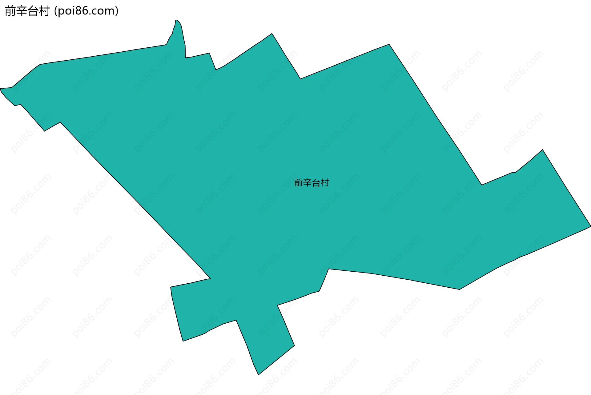 前辛台村边界地图