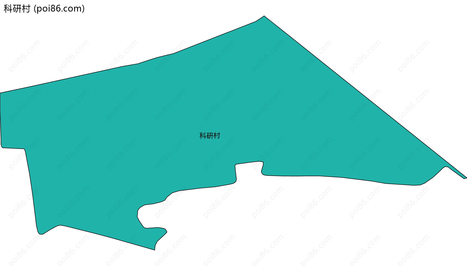 科研村边界地图