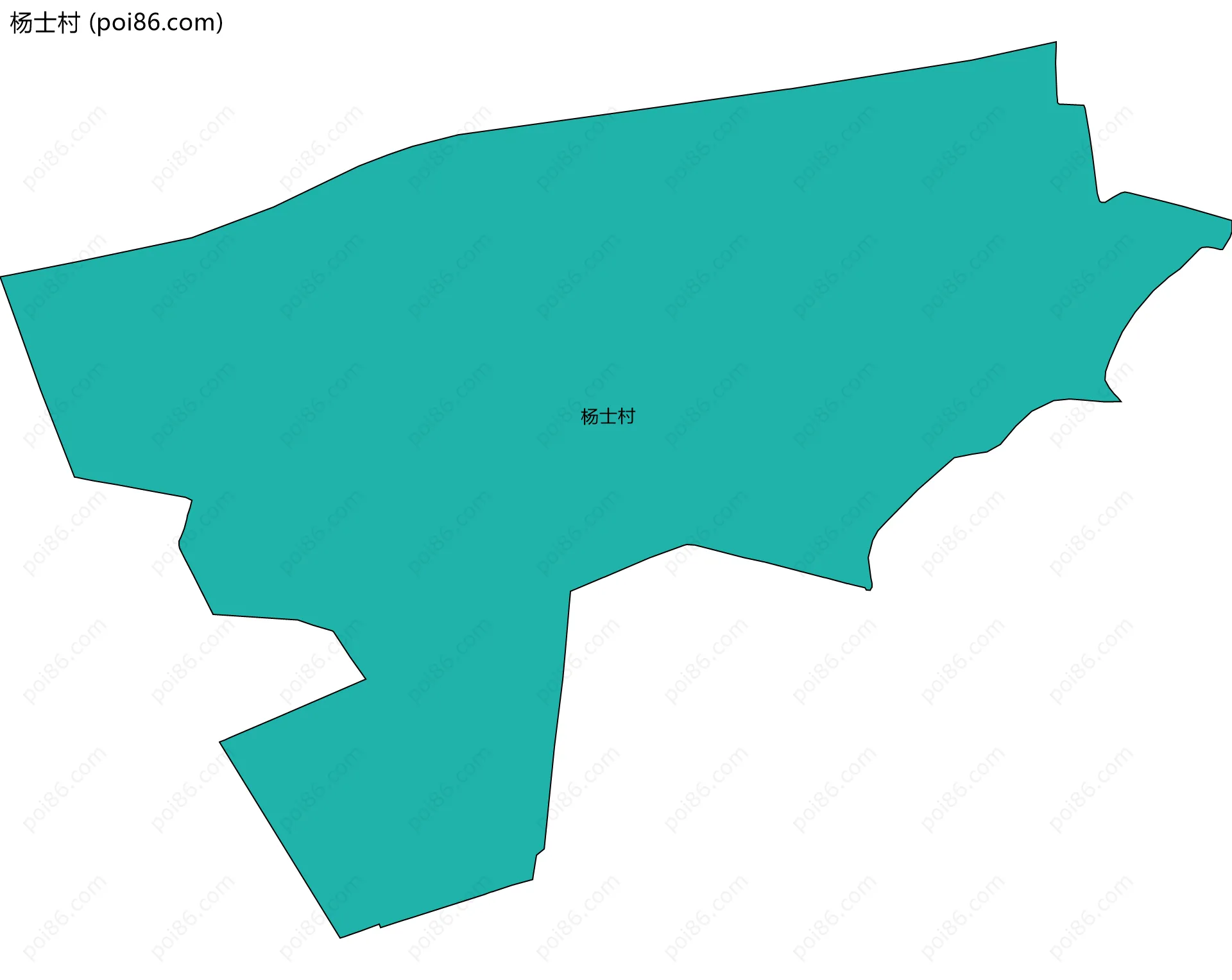 杨士村边界地图