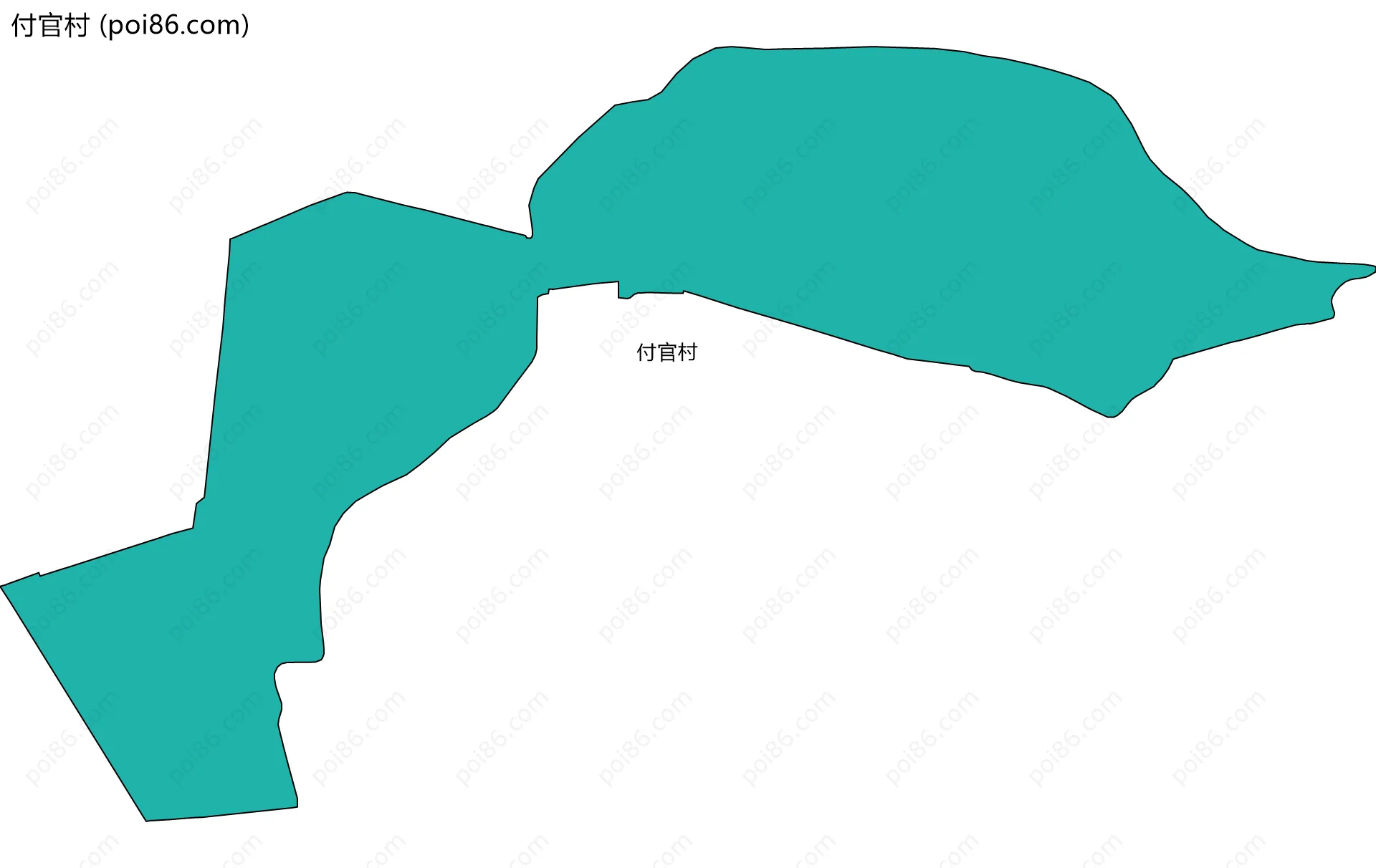 付官村边界地图