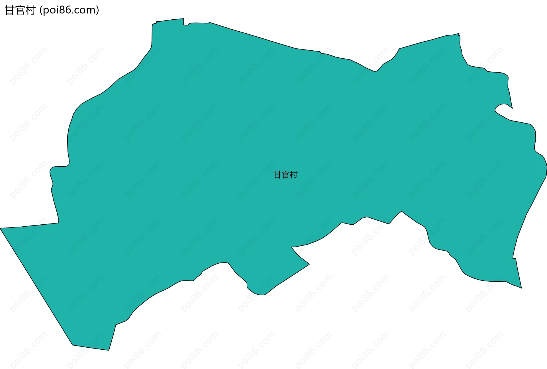 甘官村边界地图