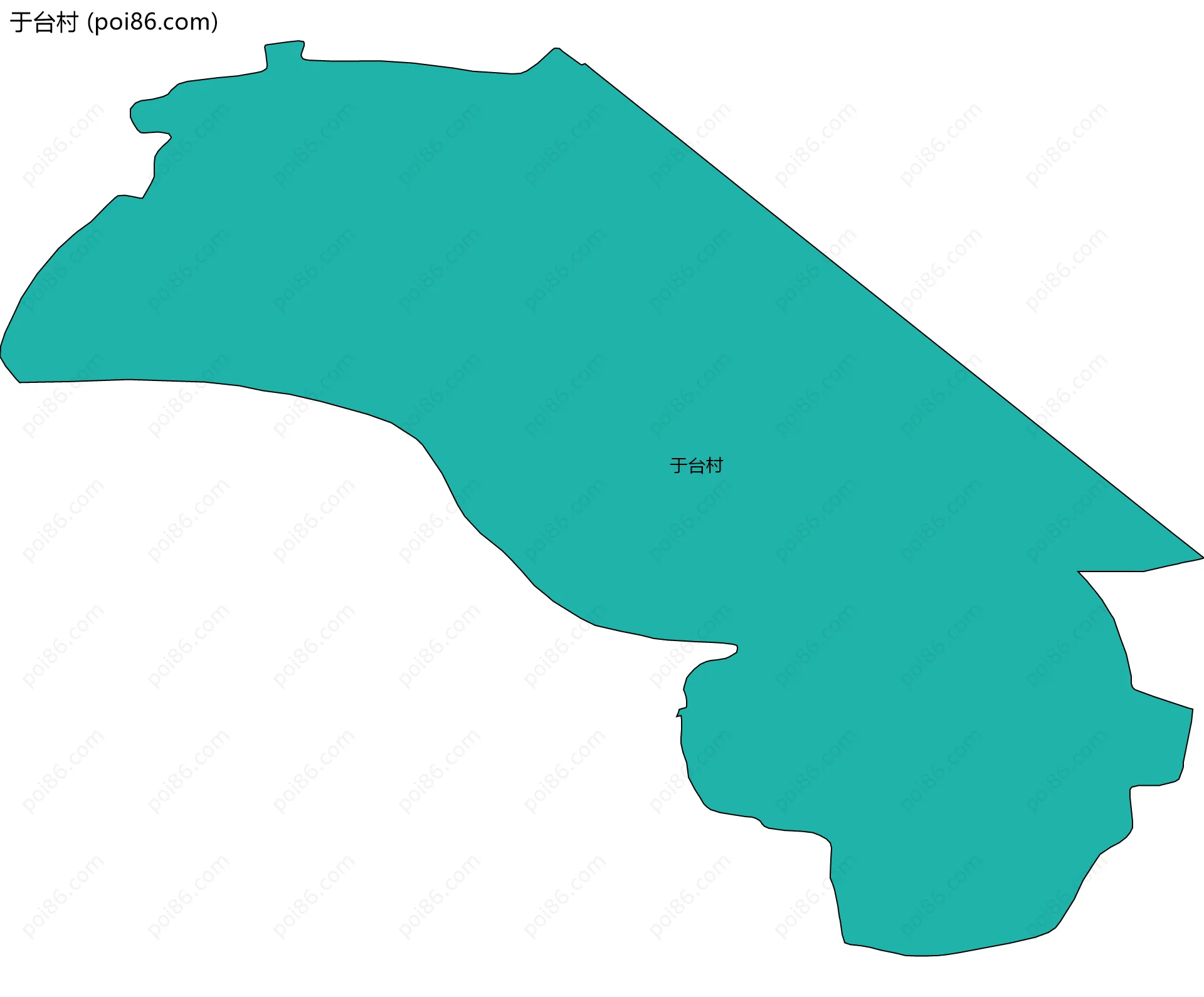 于台村边界地图