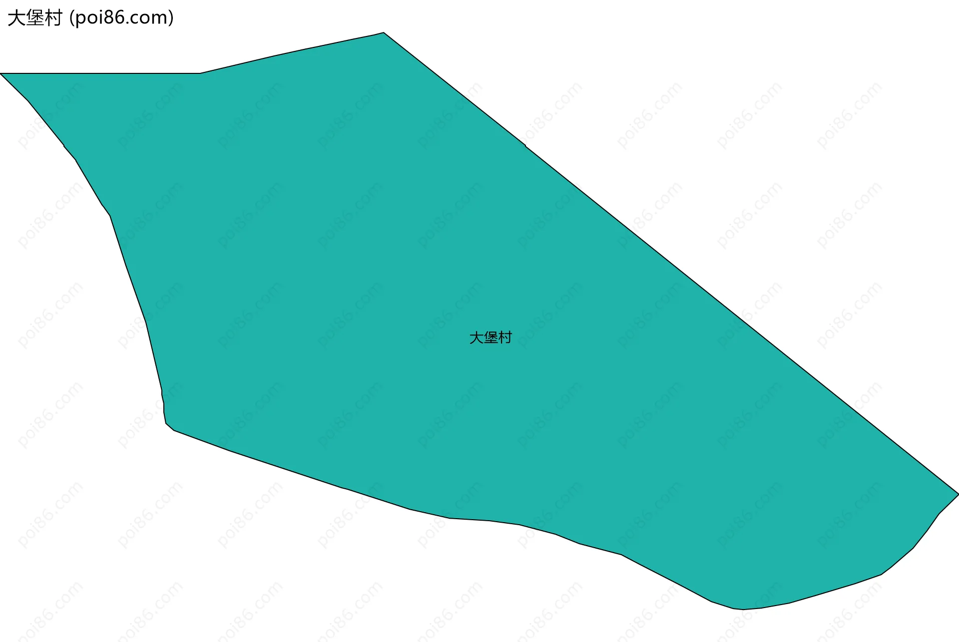 大堡村边界地图