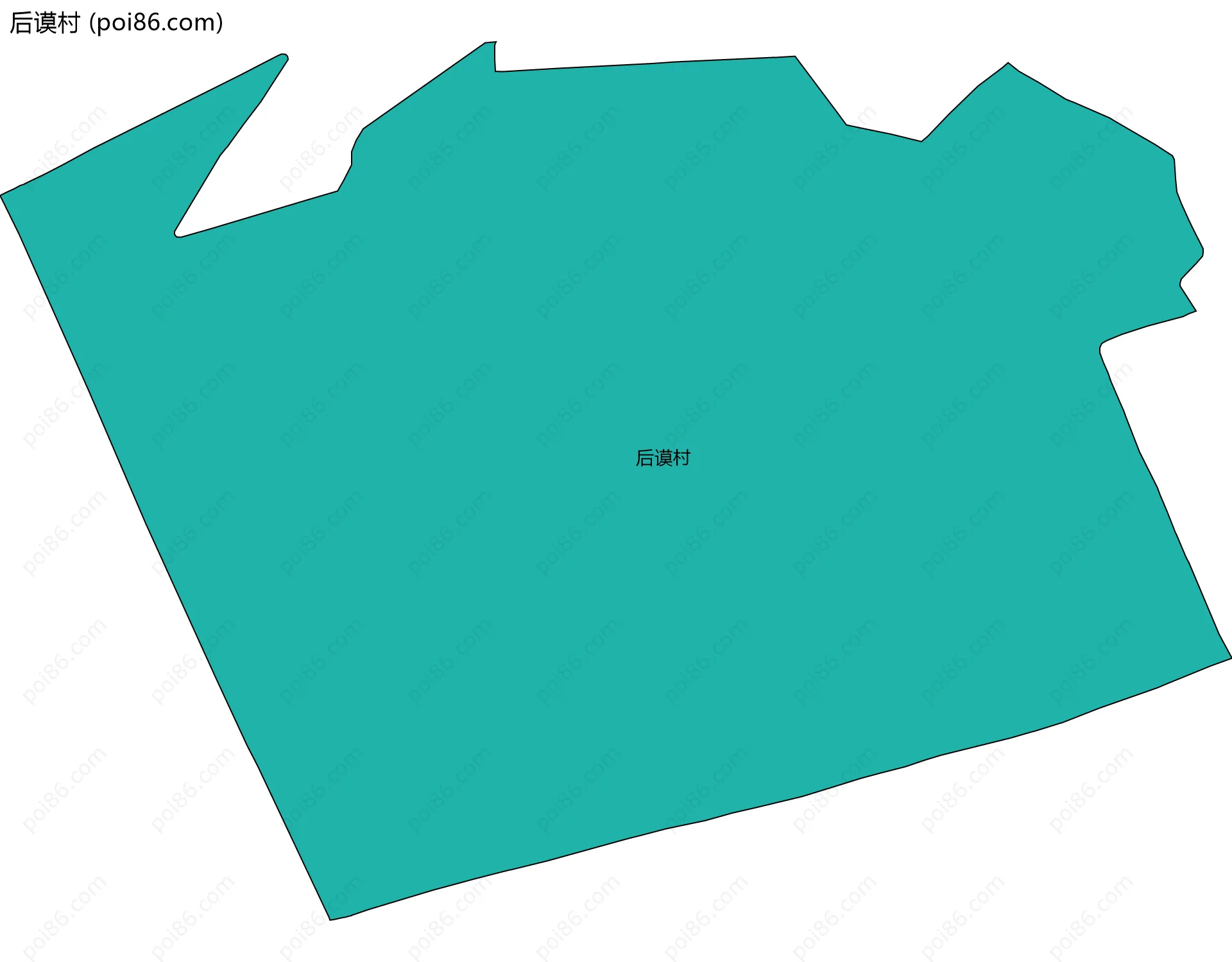 后谟村边界地图