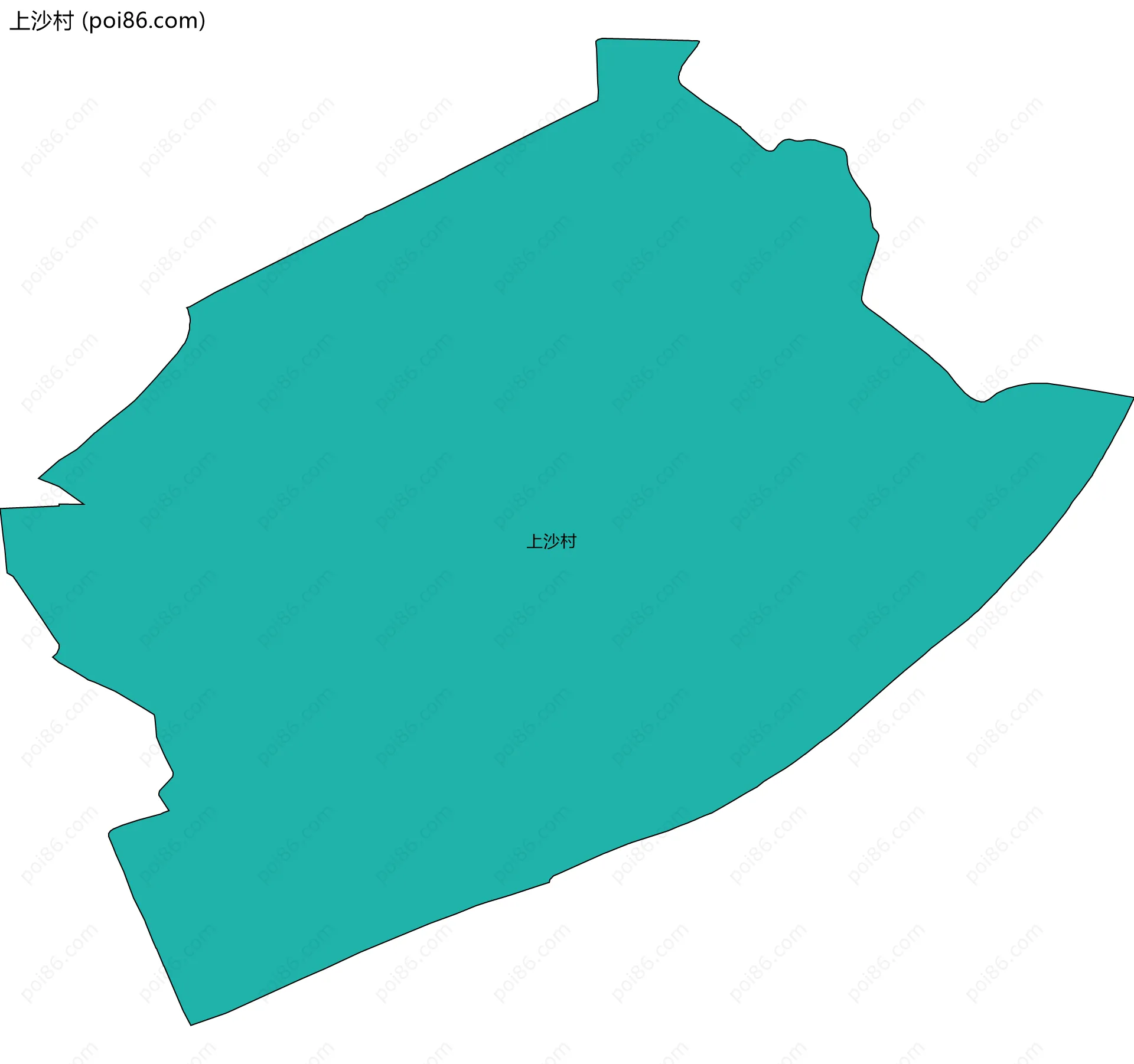 上沙村边界地图