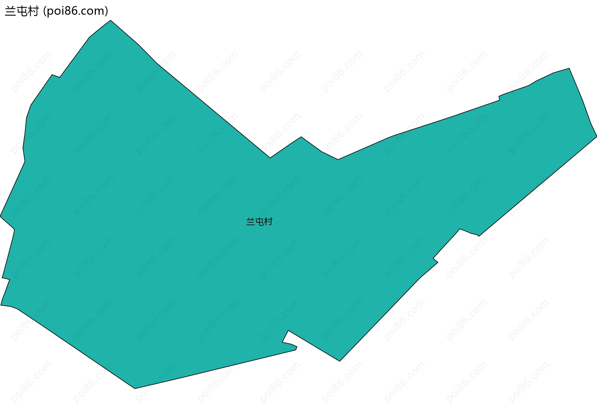 兰屯村边界地图