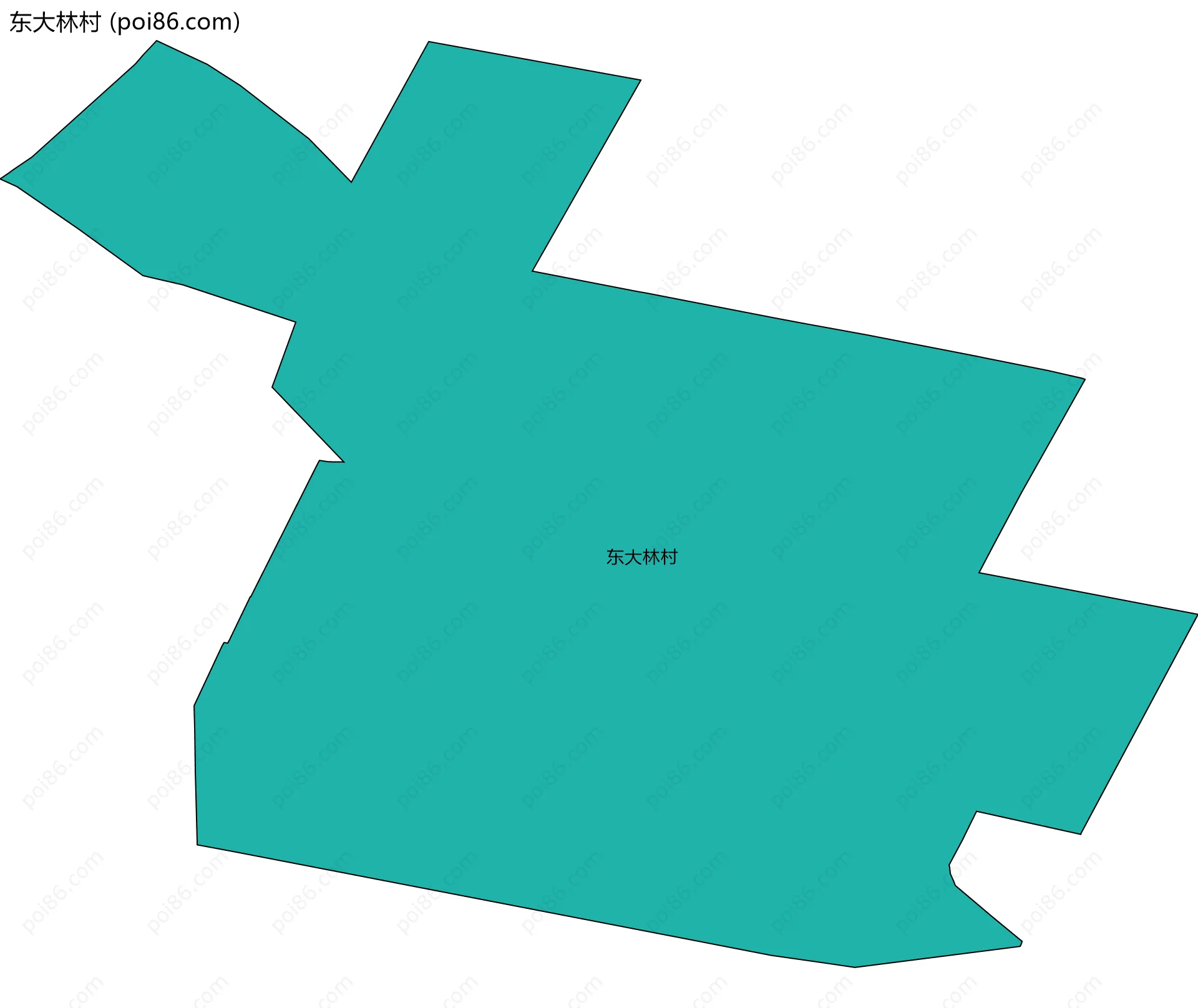 东大林村边界地图