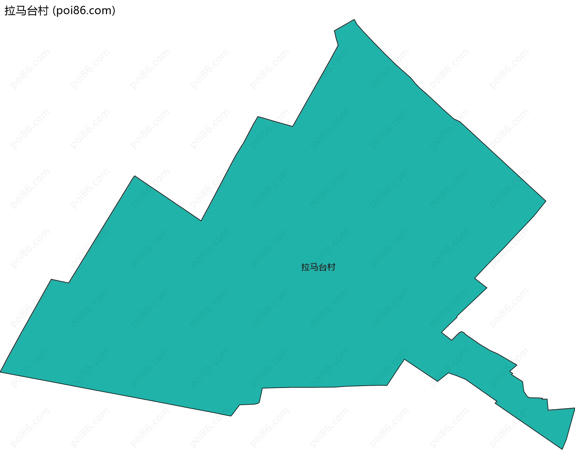 拉马台村边界地图