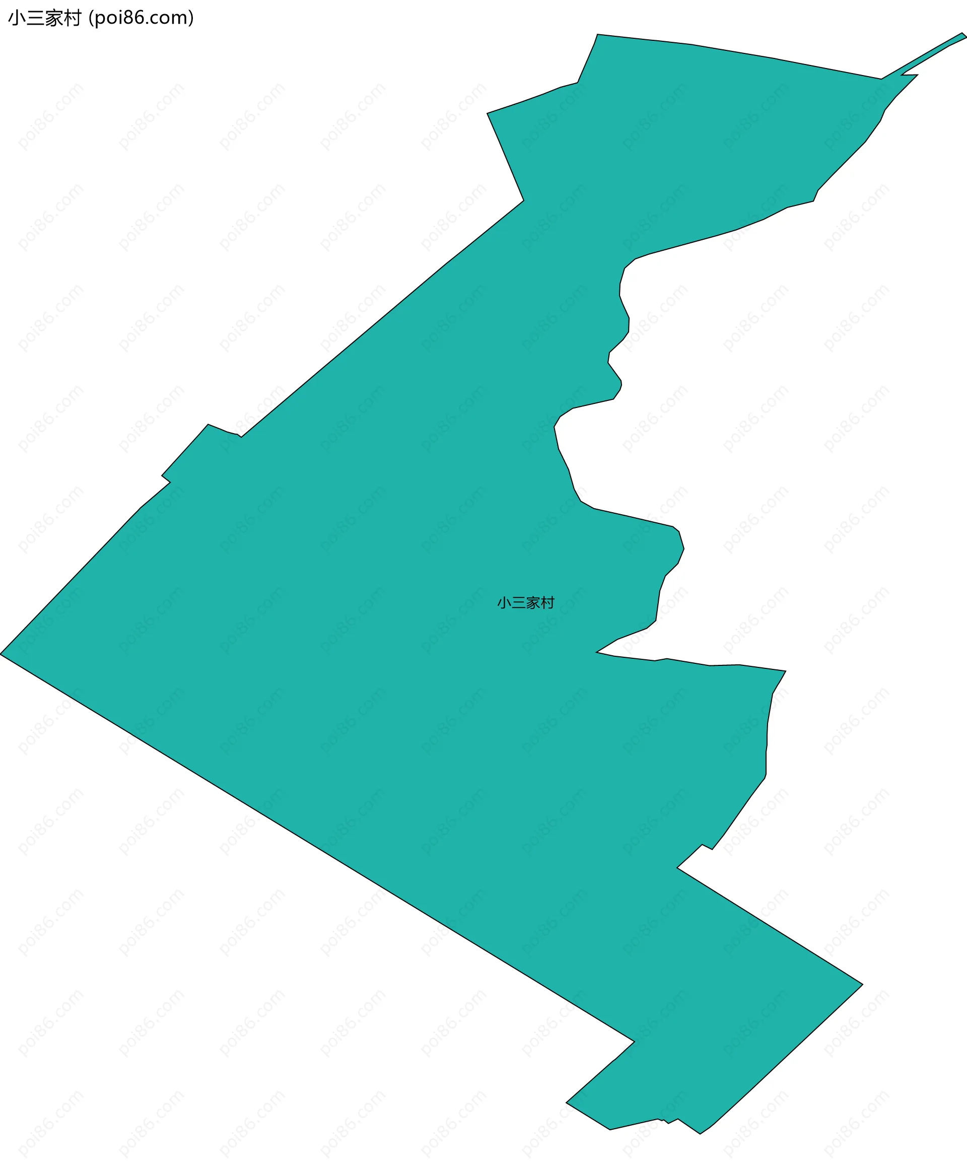 小三家村边界地图
