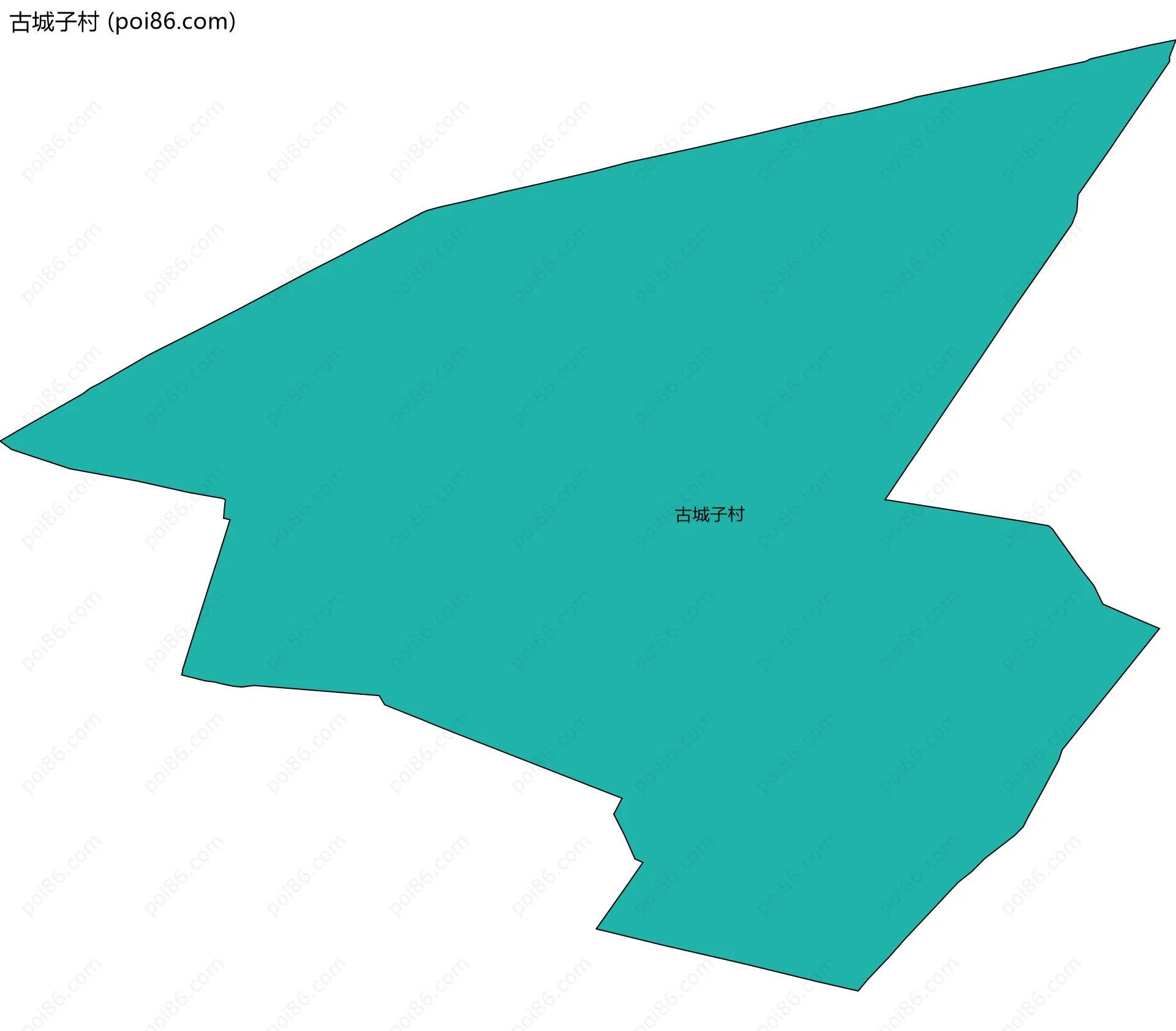 古城子村边界地图