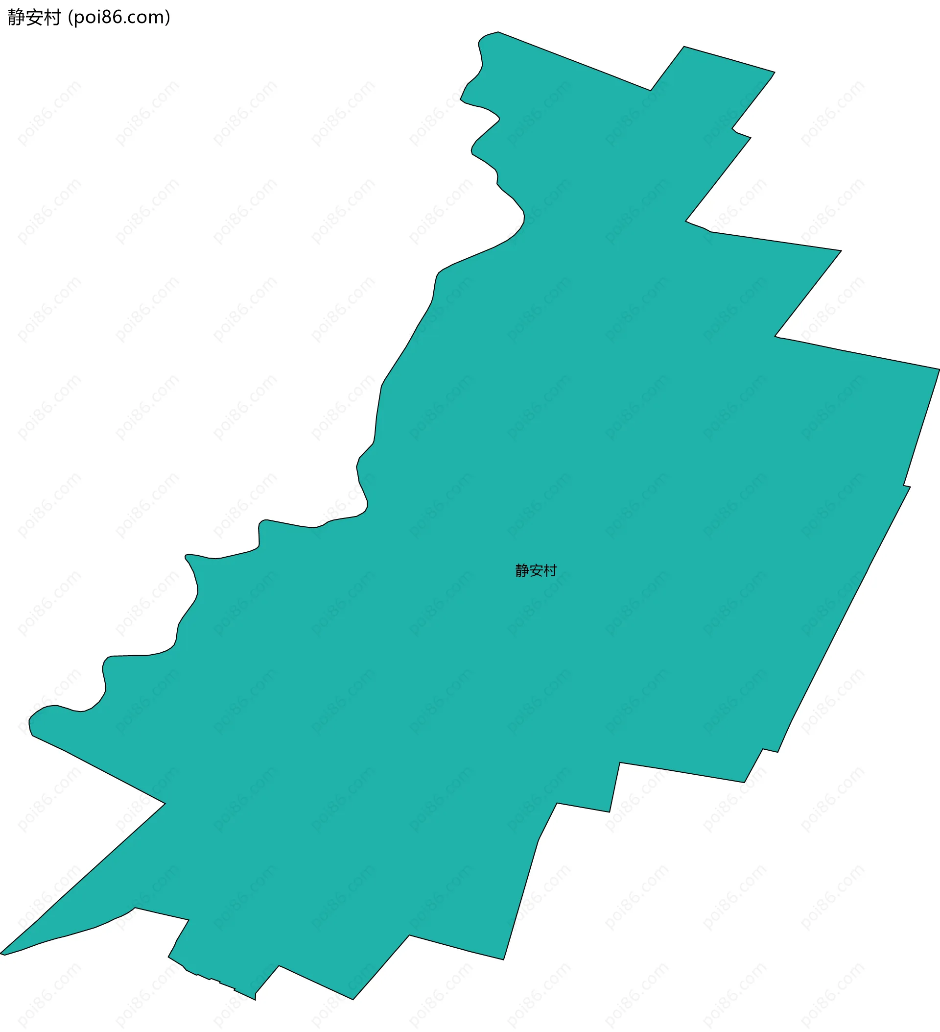 静安村边界地图