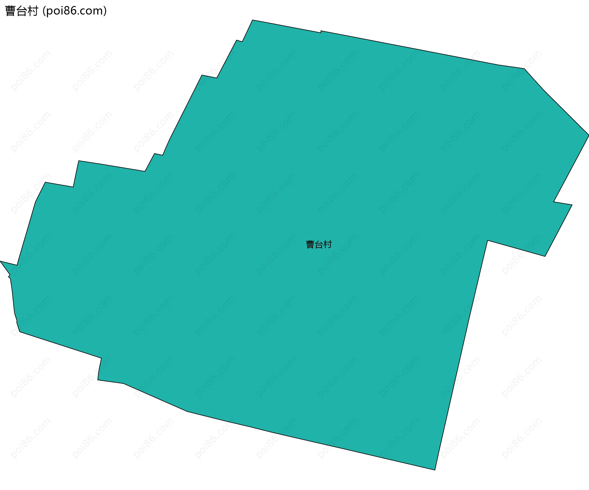曹台村边界地图