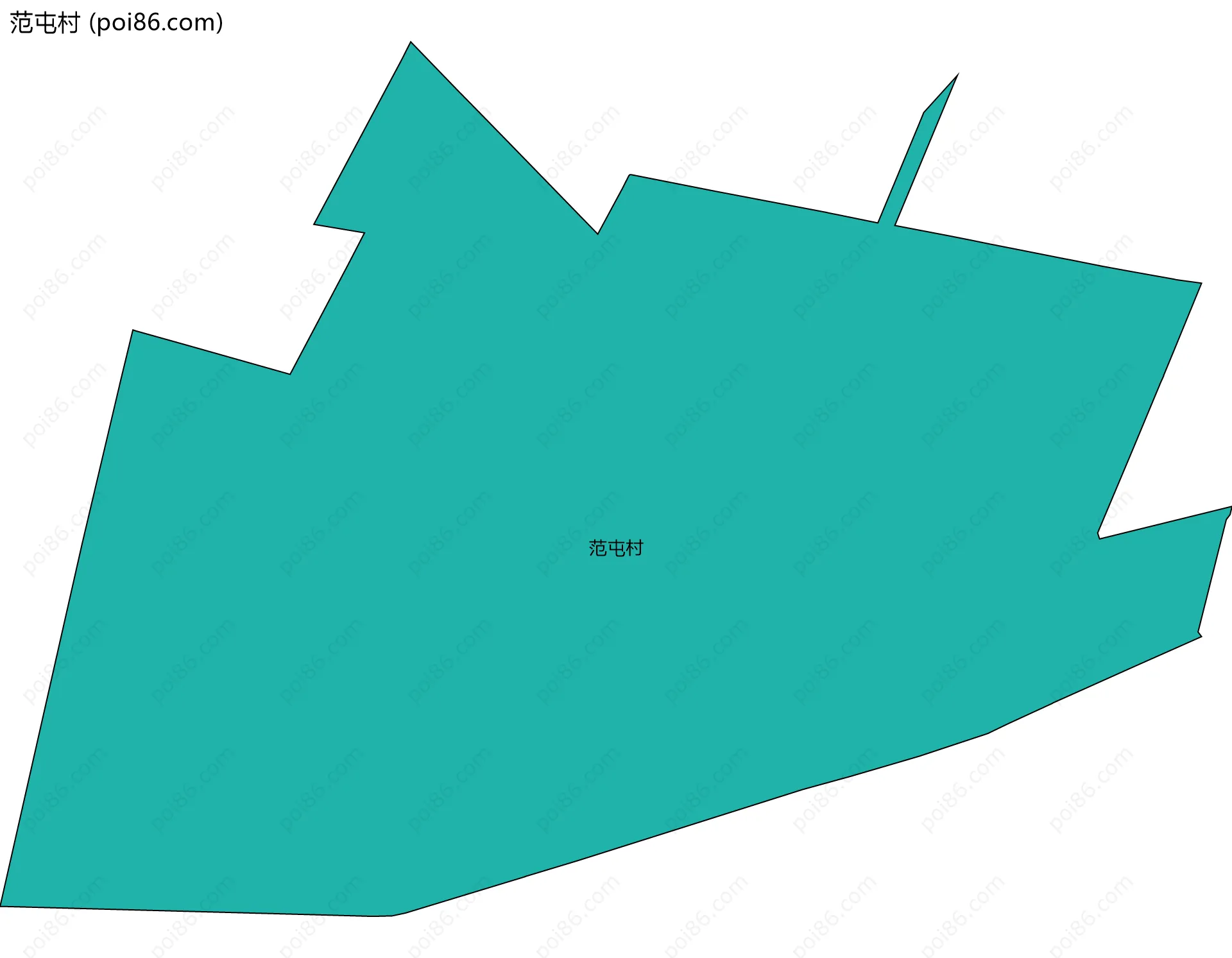 范屯村边界地图