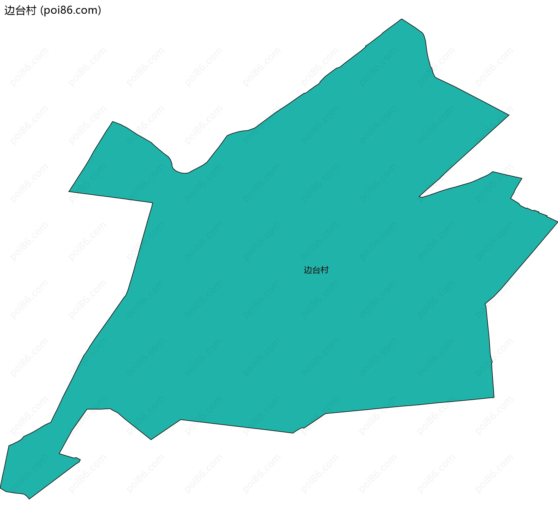 边台村边界地图