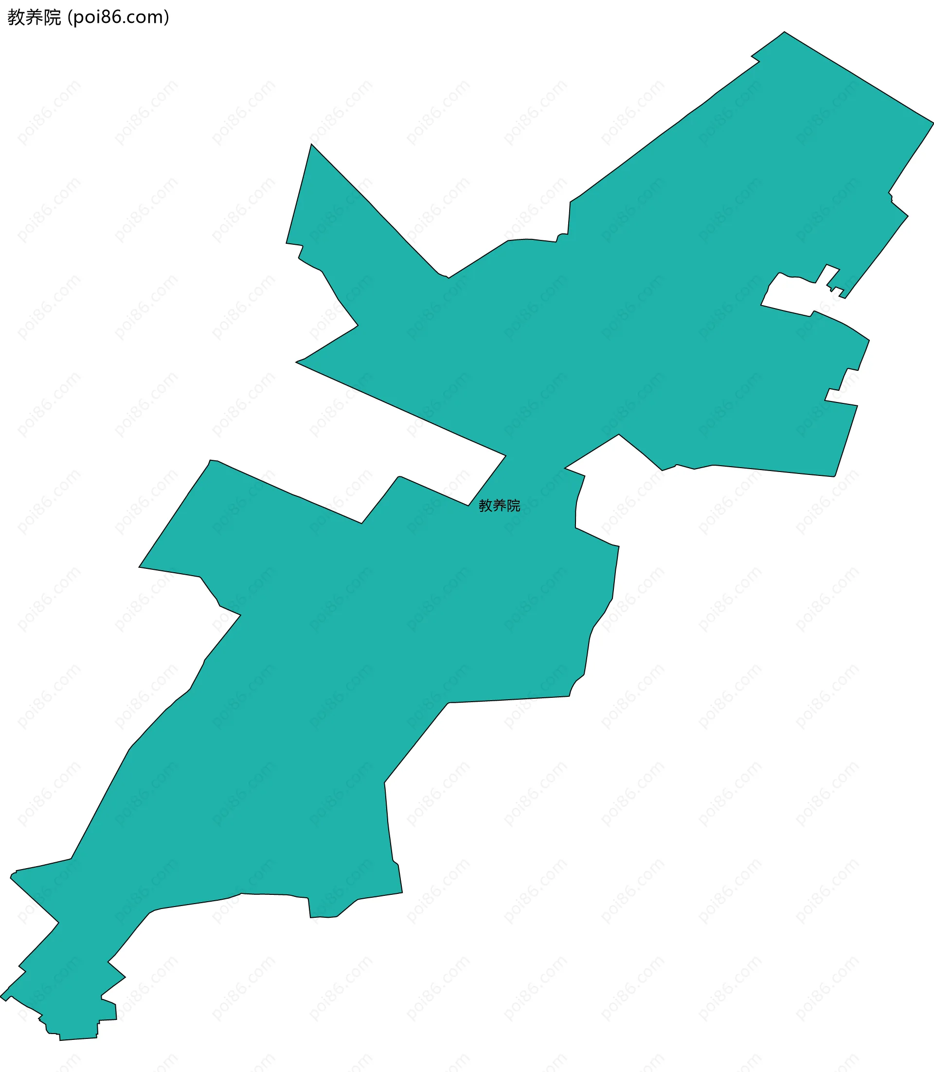 教养院边界地图