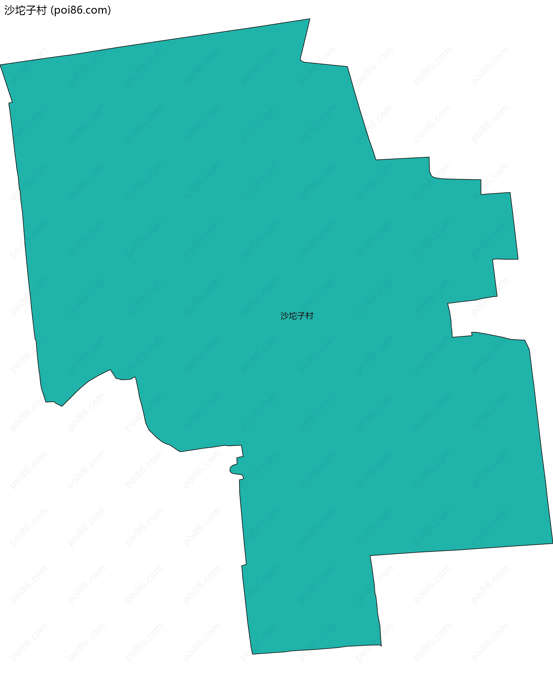 沙坨子村边界地图