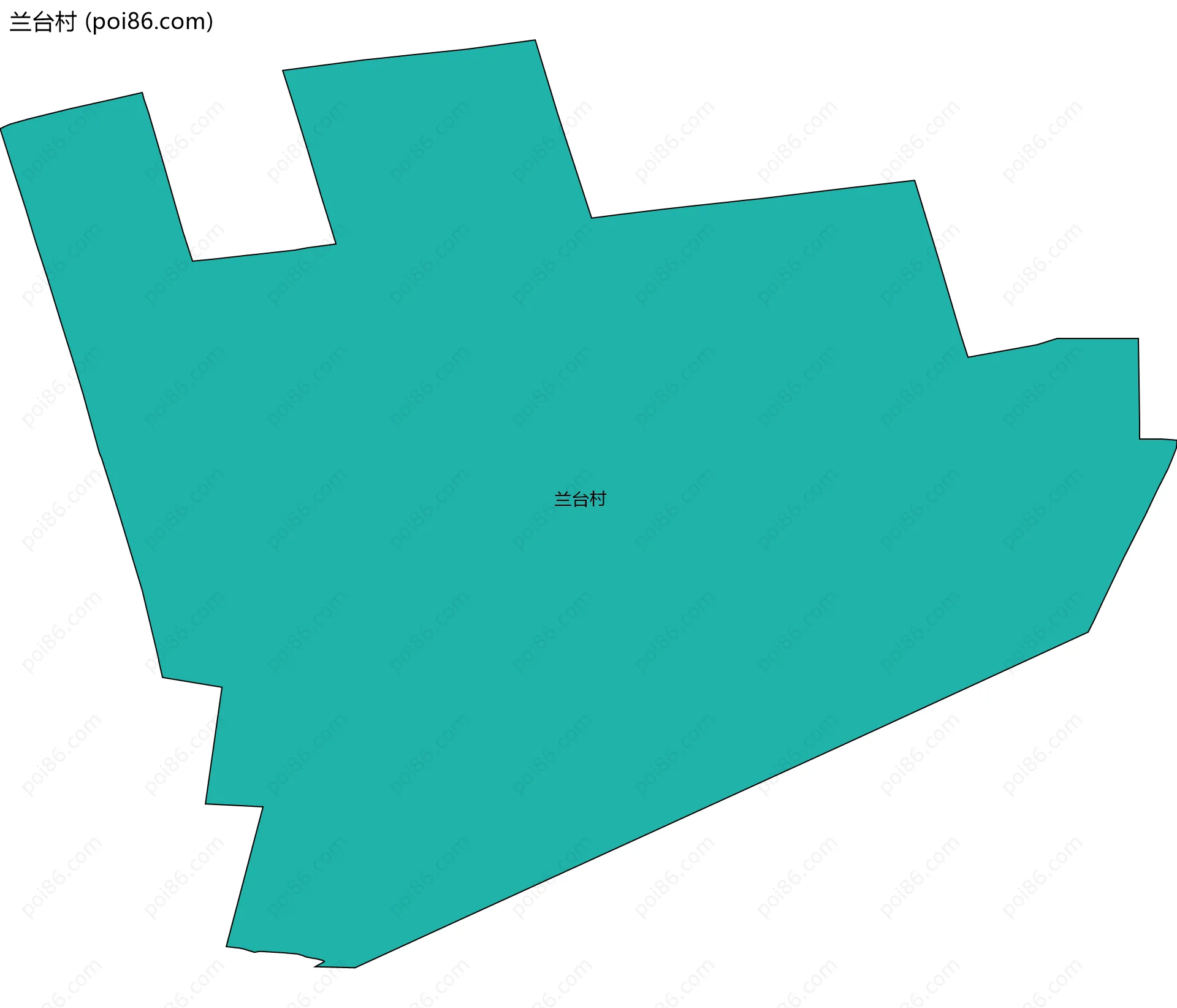 兰台村边界地图