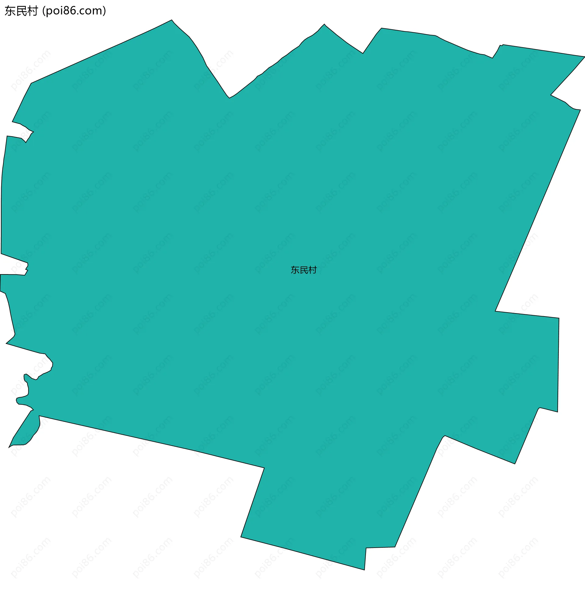 东民村边界地图