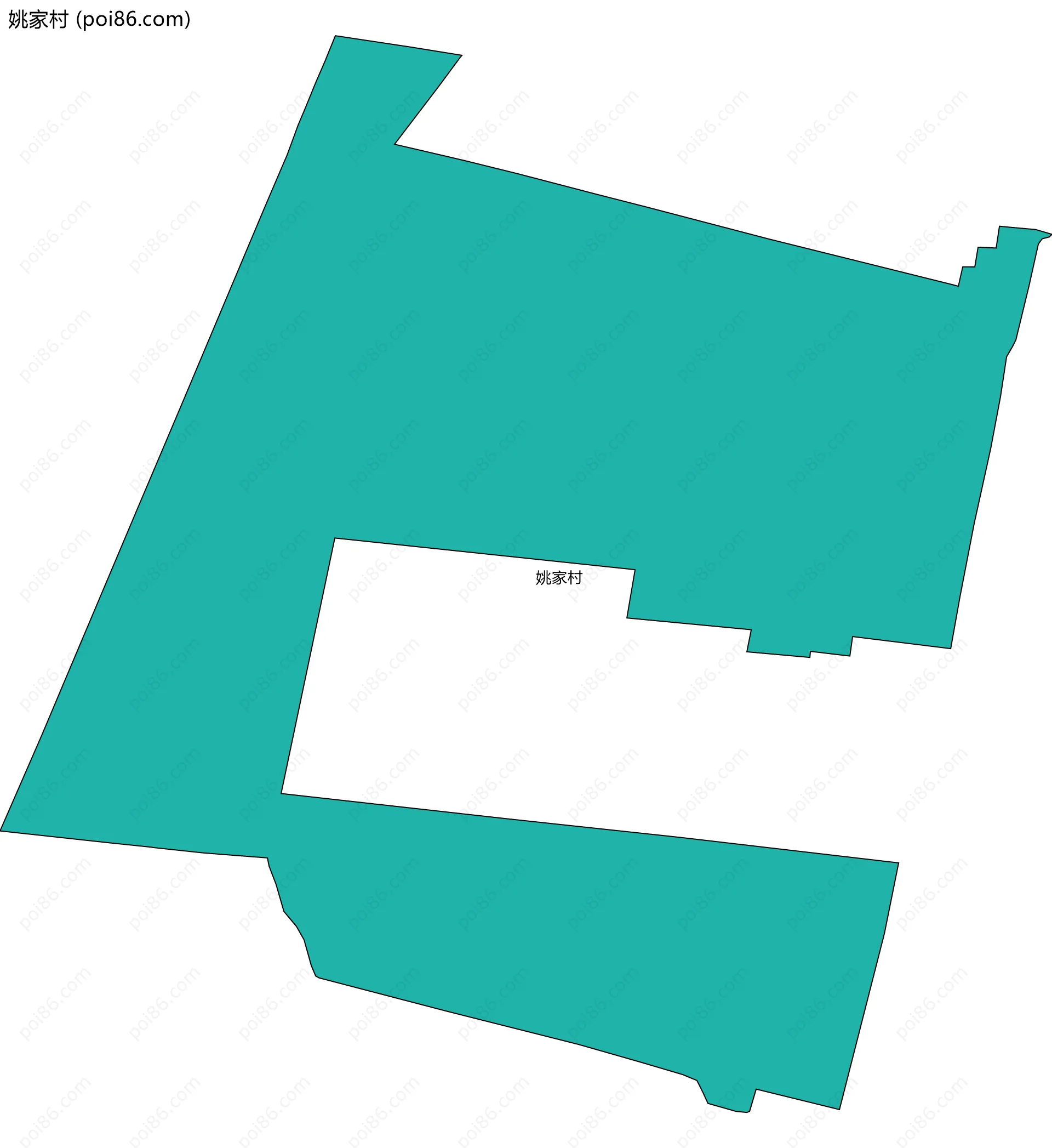 姚家村边界地图