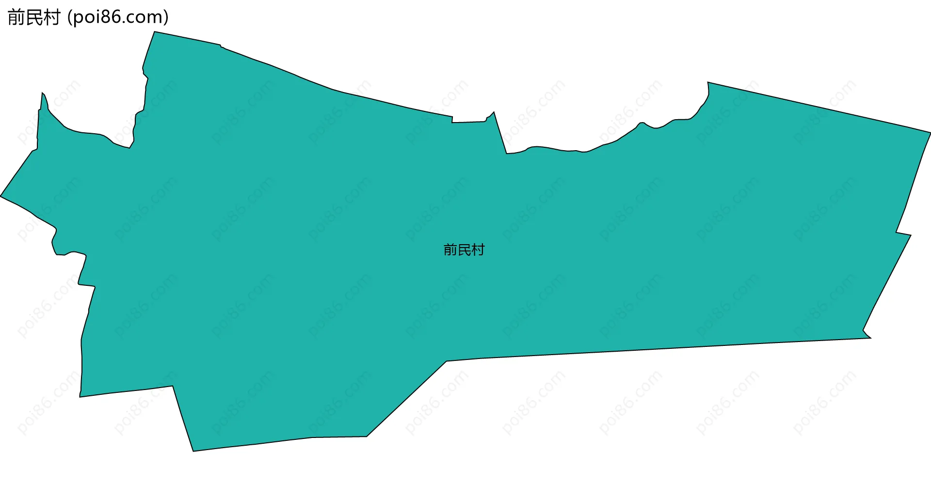 前民村边界地图