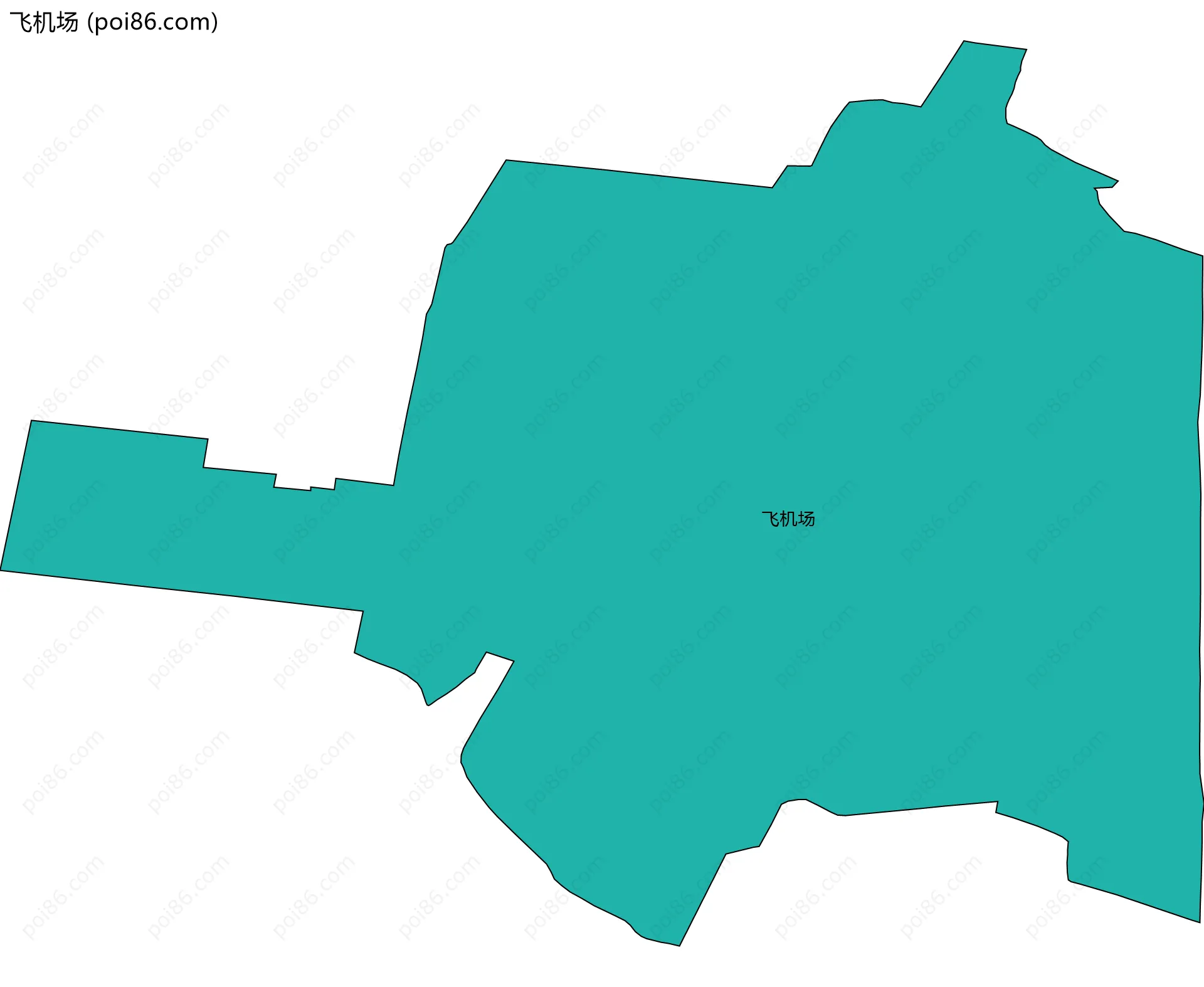飞机场边界地图
