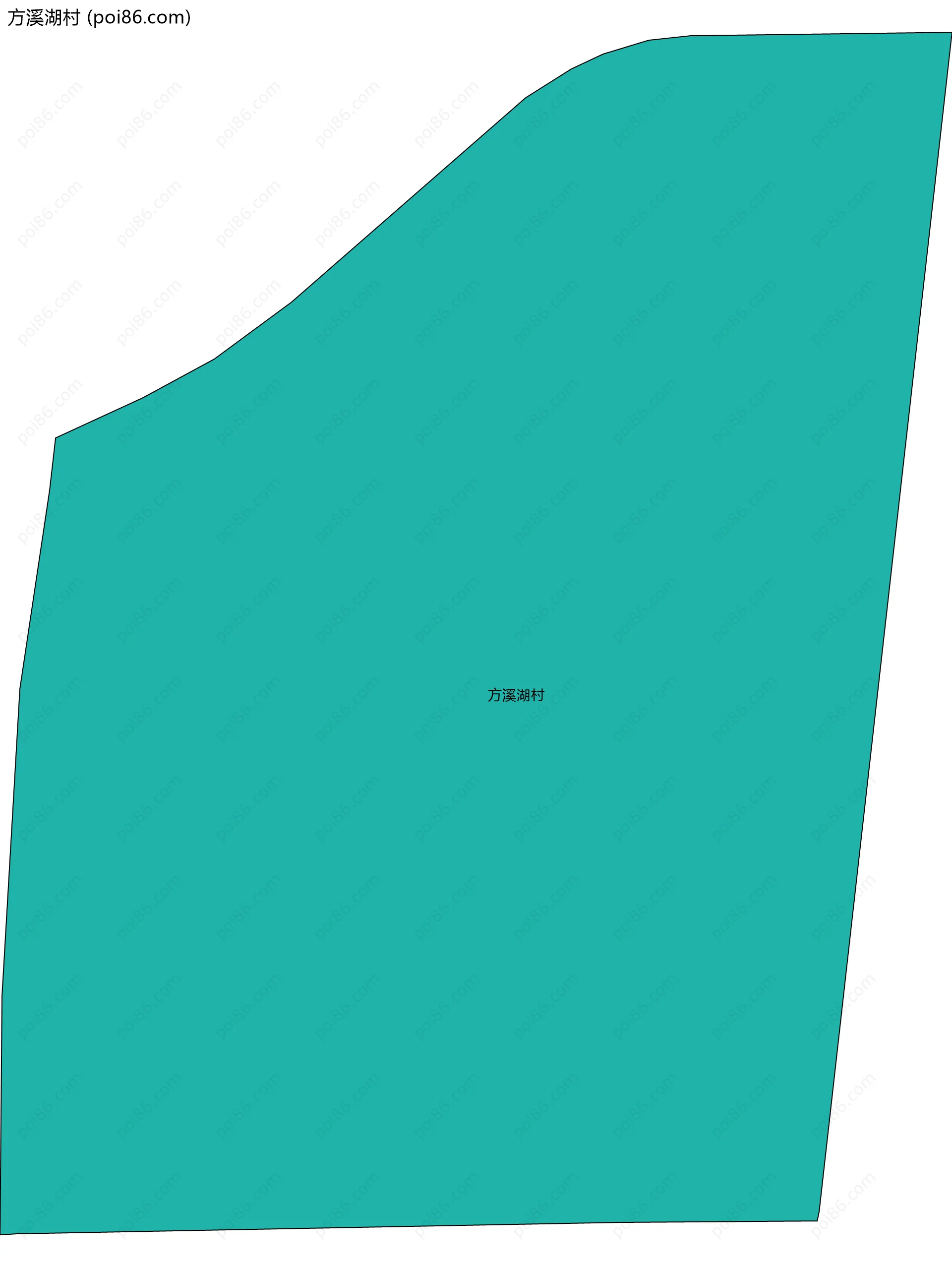 方溪湖村边界地图