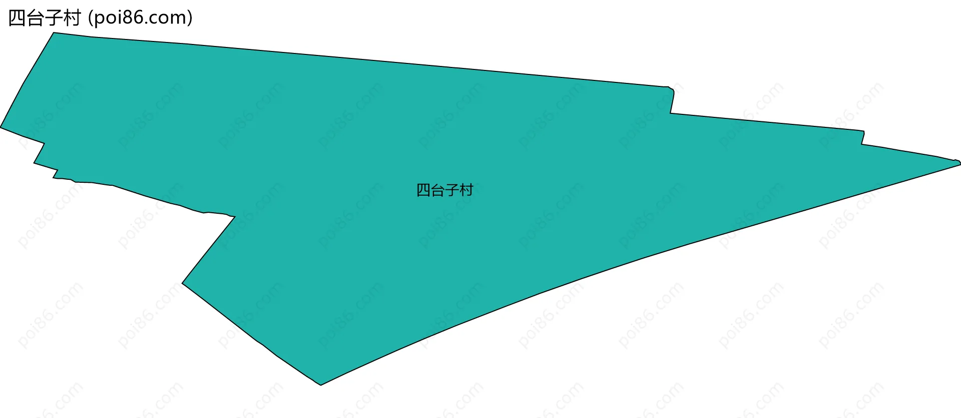 四台子村边界地图