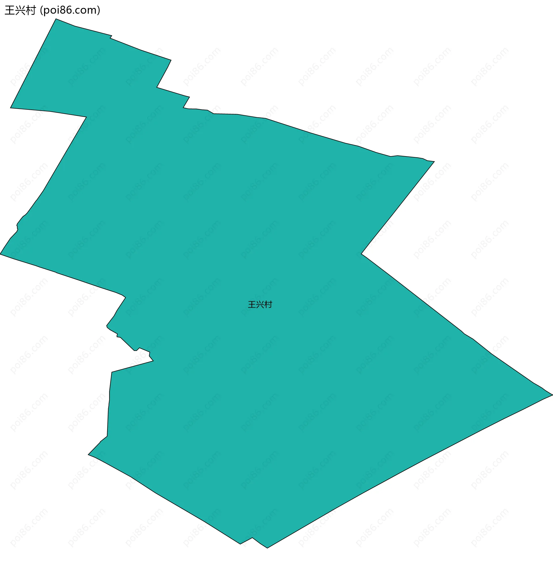 王兴村边界地图