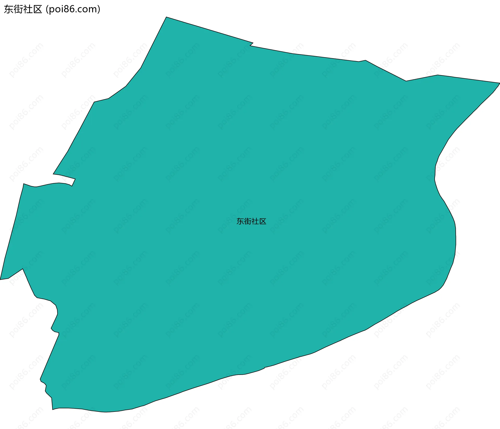 东街社区边界地图