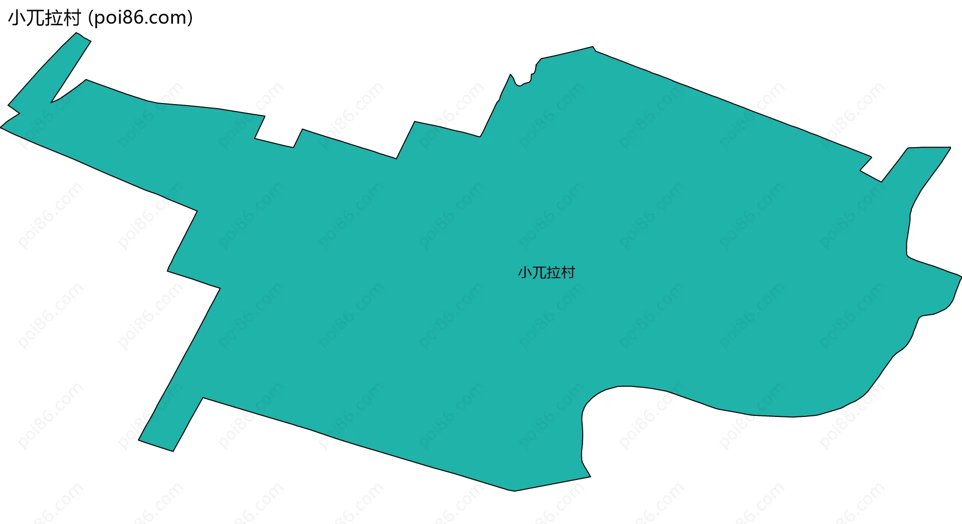 小兀拉村边界地图