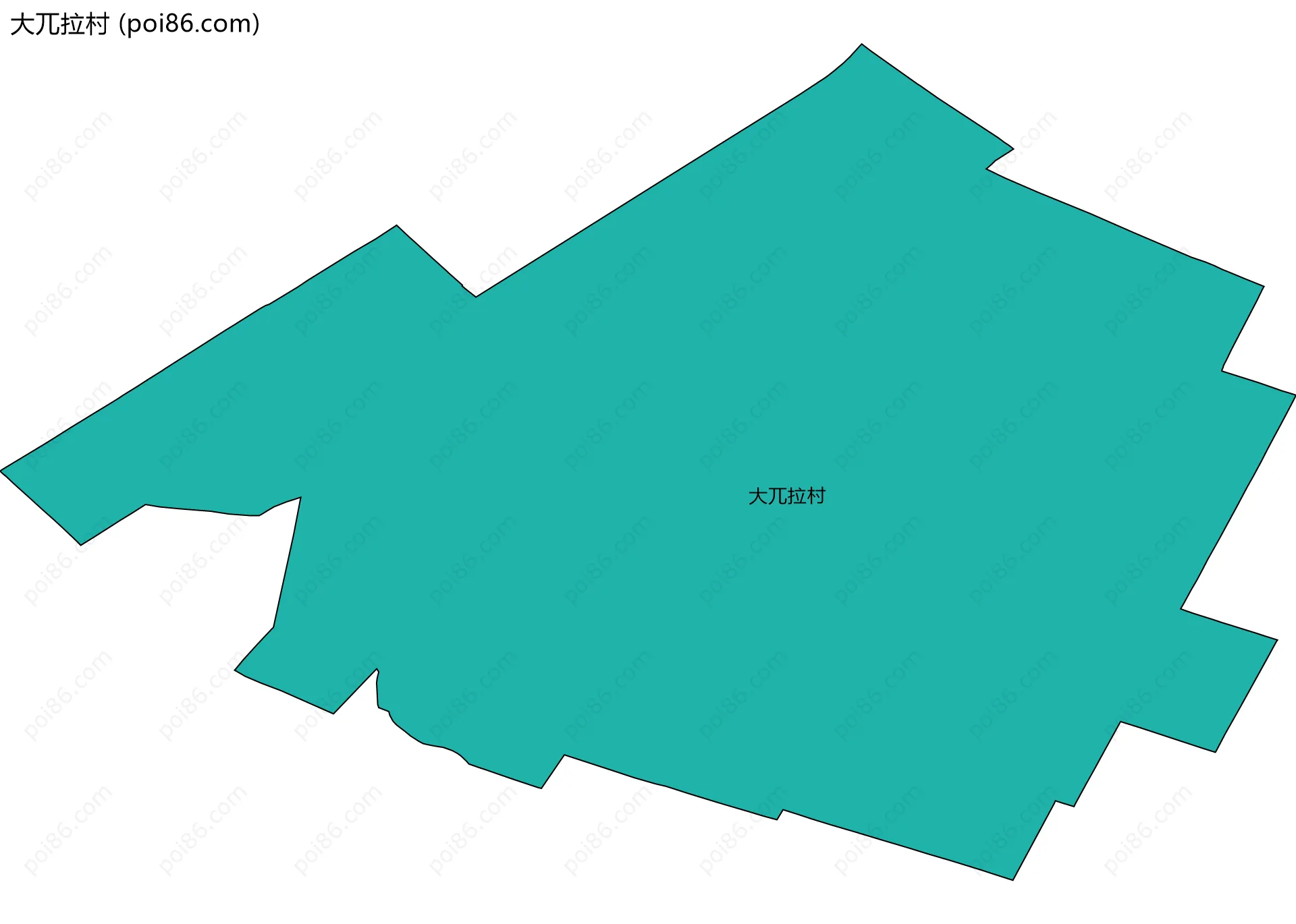 大兀拉村边界地图