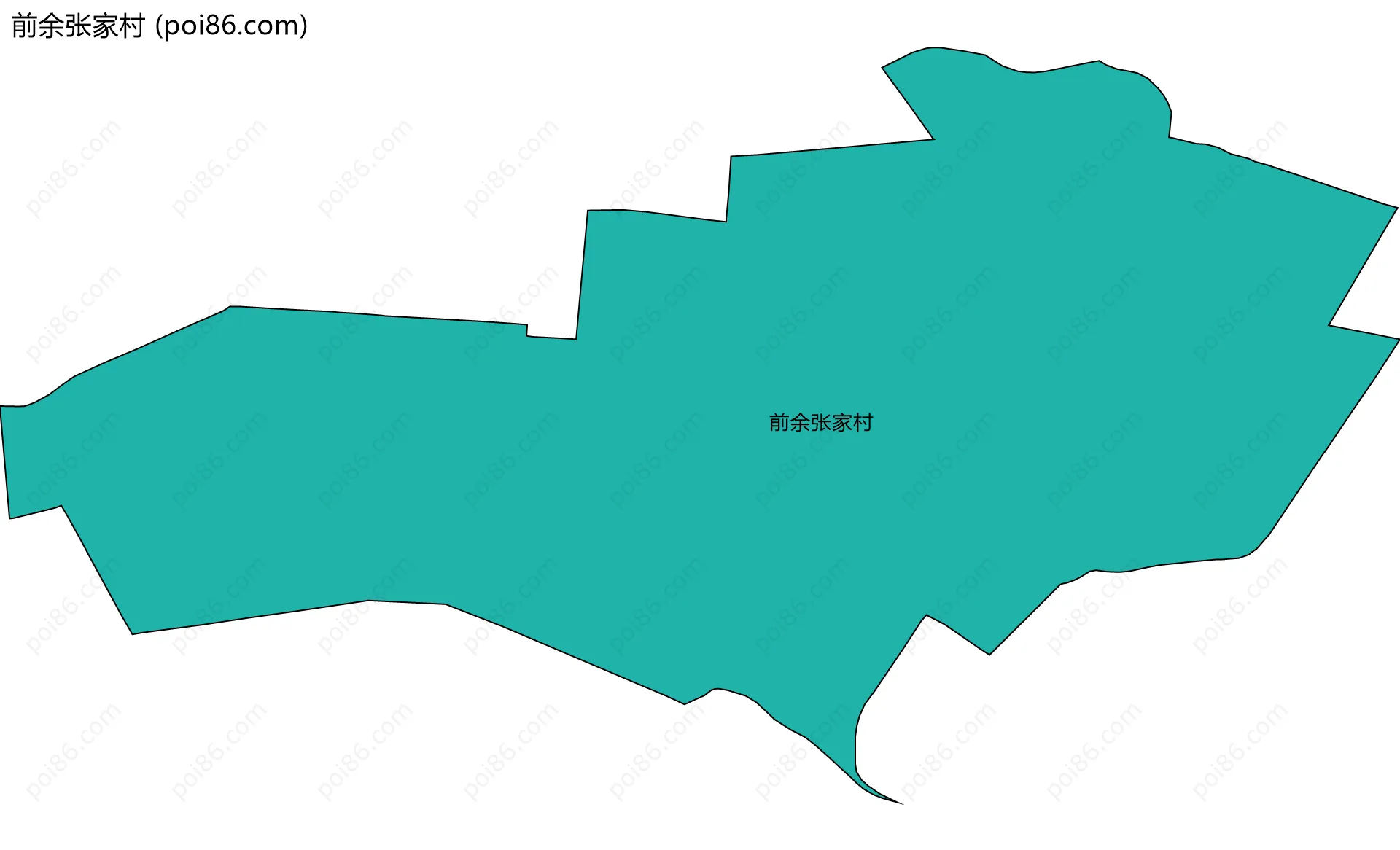 前余张家村边界地图