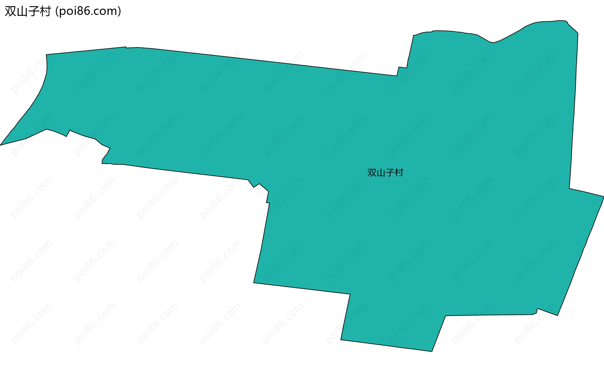 双山子村边界地图