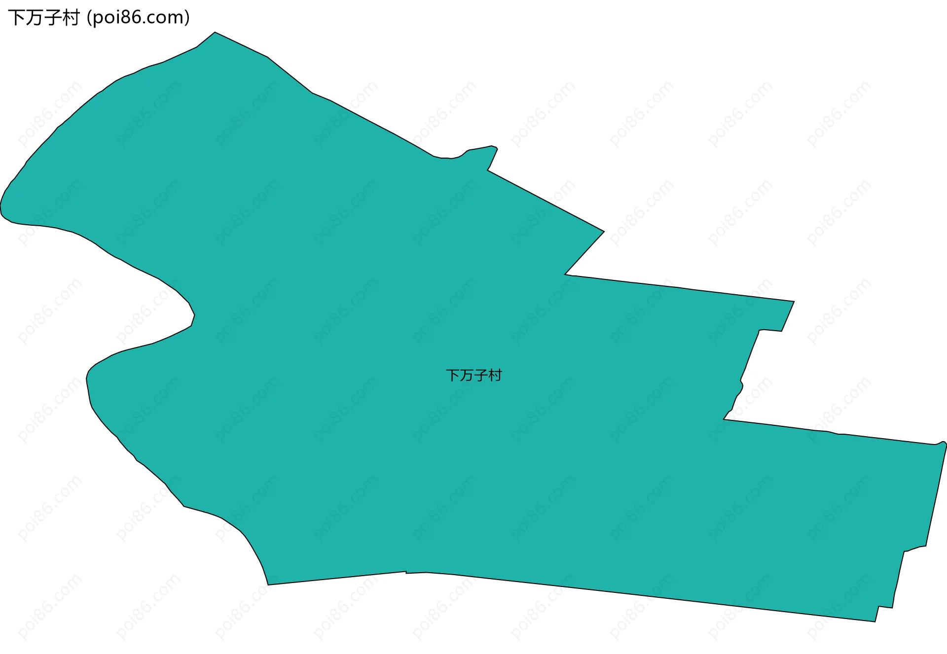 下万子村边界地图