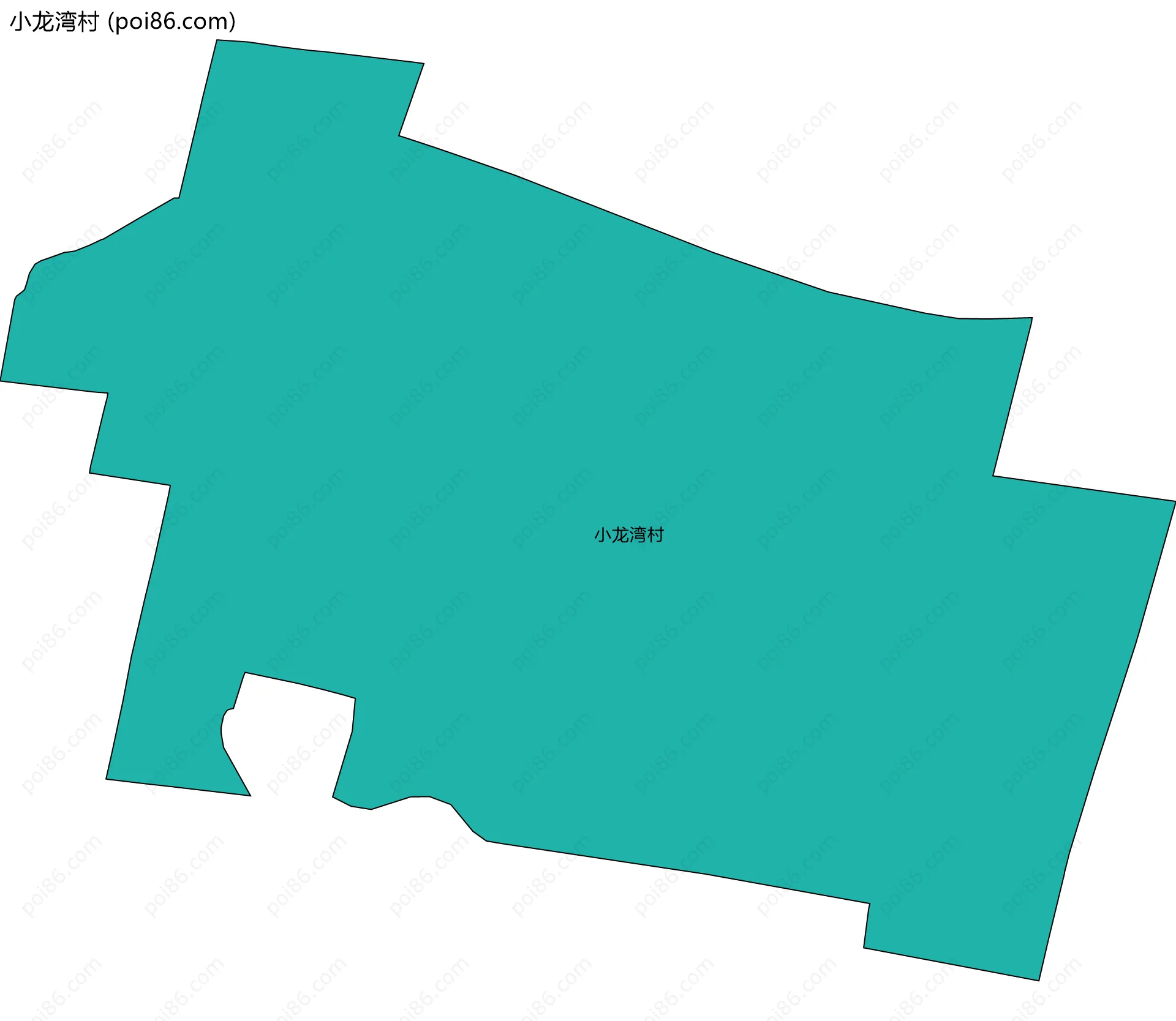 小龙湾村边界地图