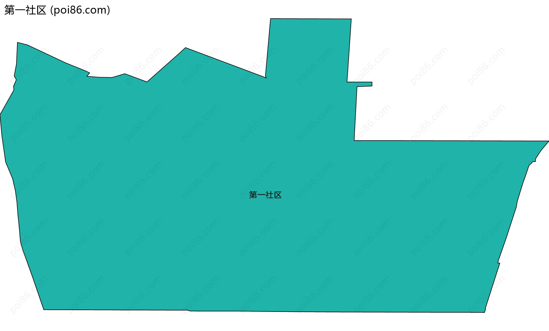 第一社区边界地图
