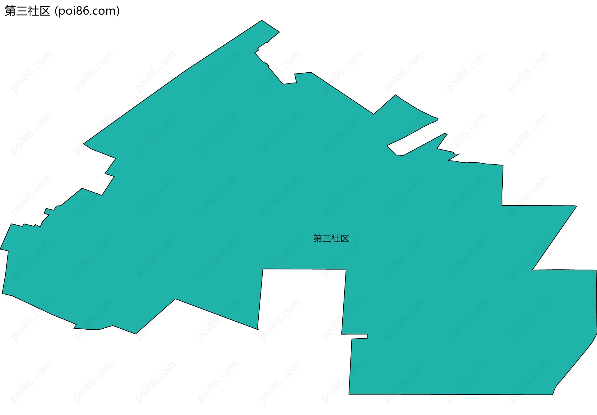 第三社区边界地图