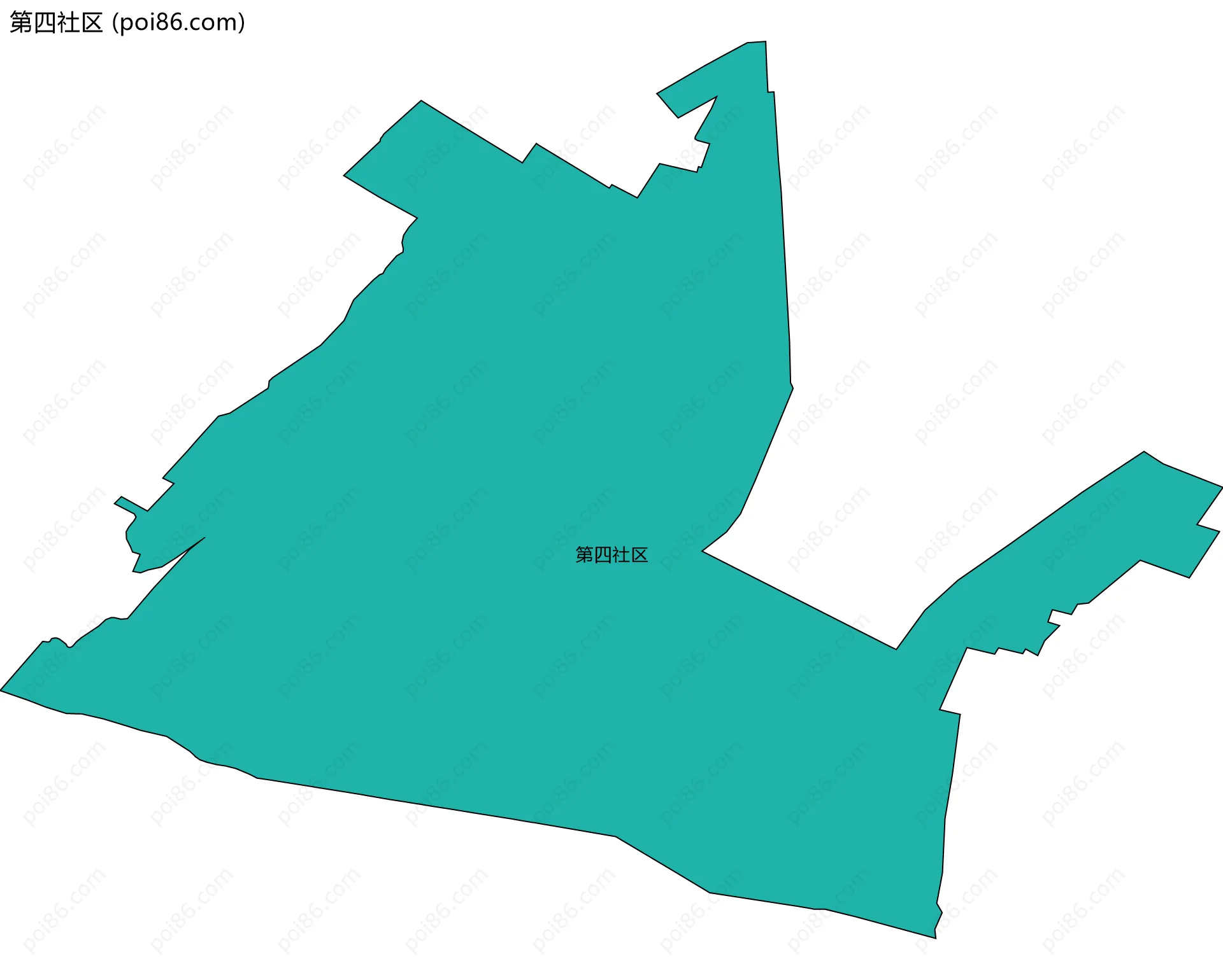 第四社区边界地图