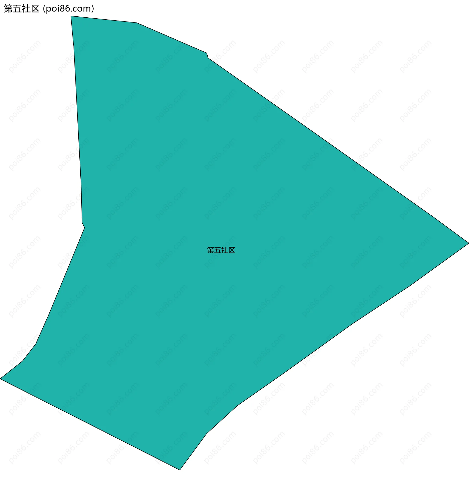 第五社区边界地图