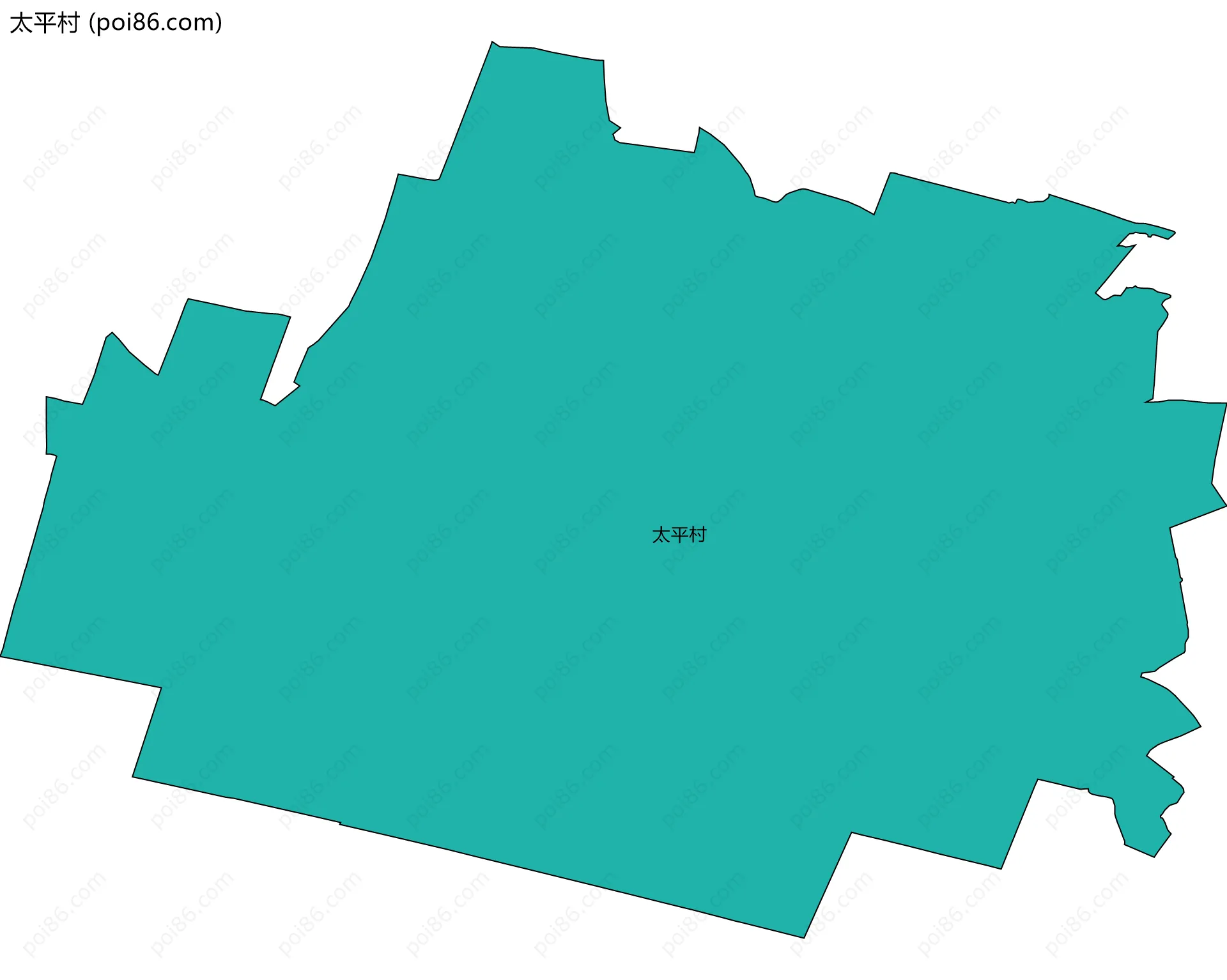 太平村边界地图