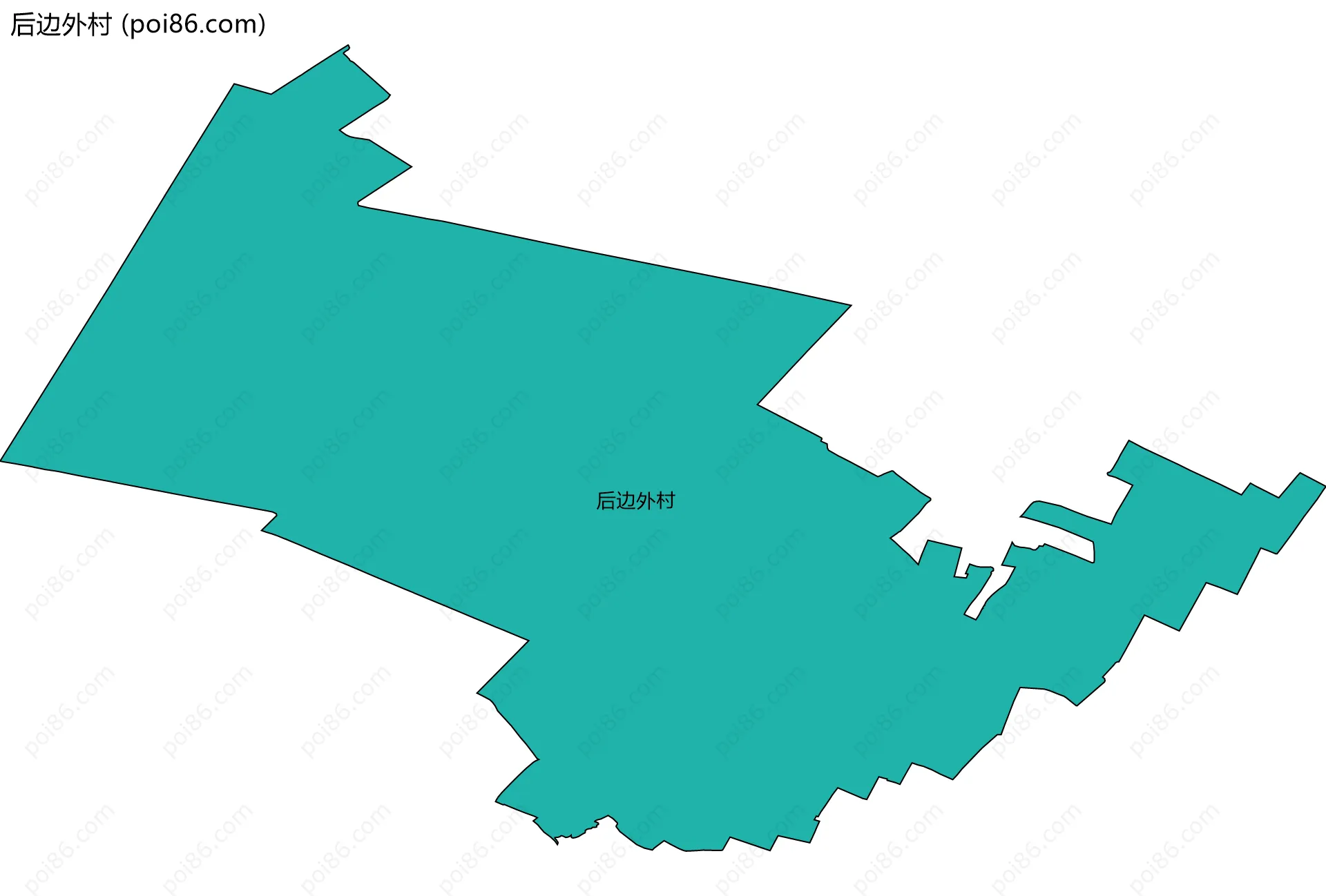 后边外村边界地图