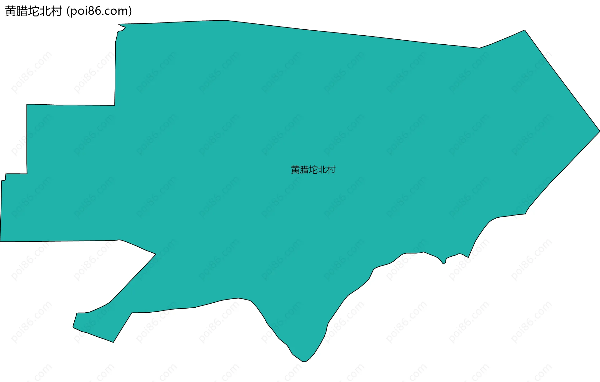 黄腊坨北村边界地图