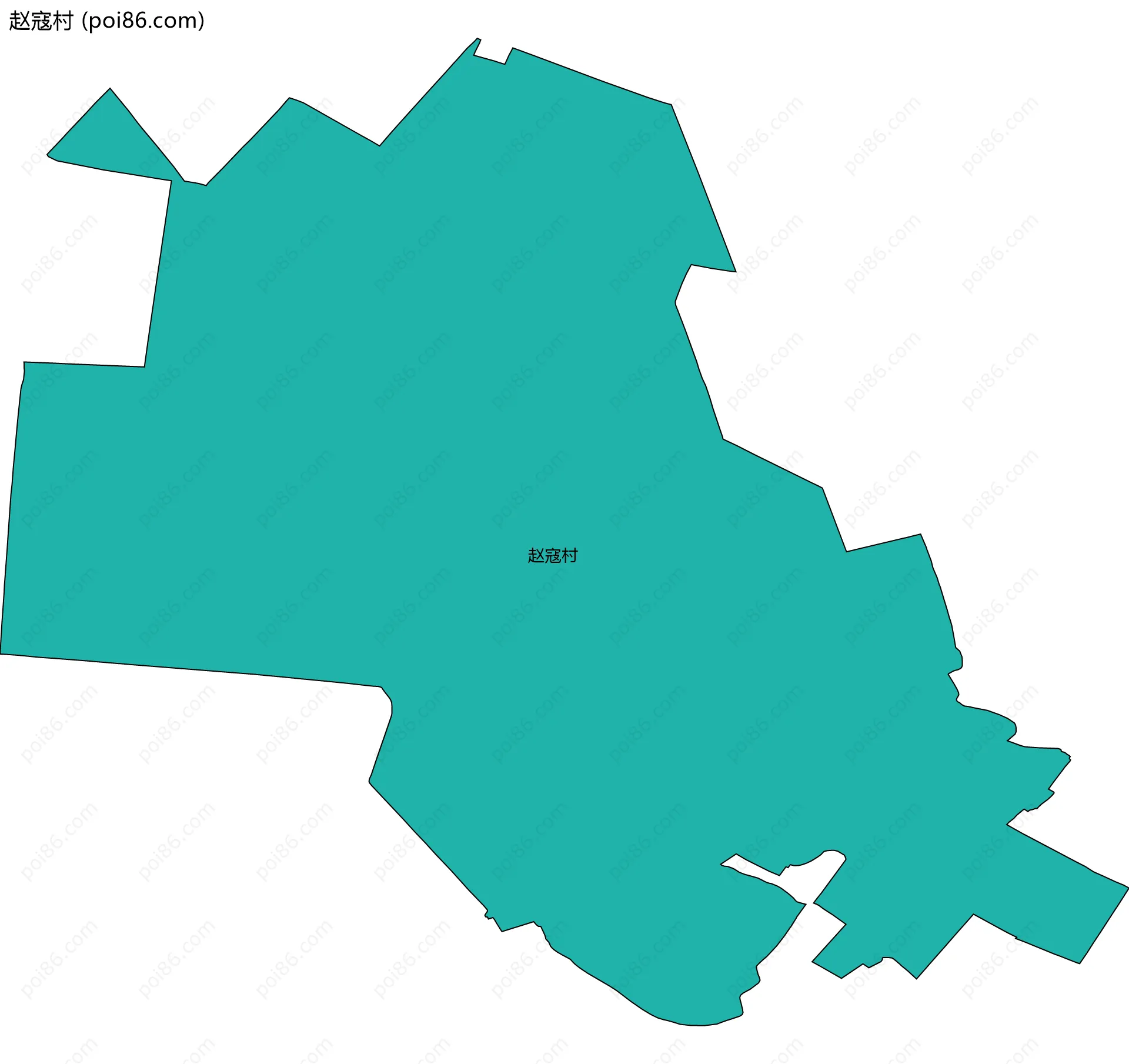 赵寇村边界地图