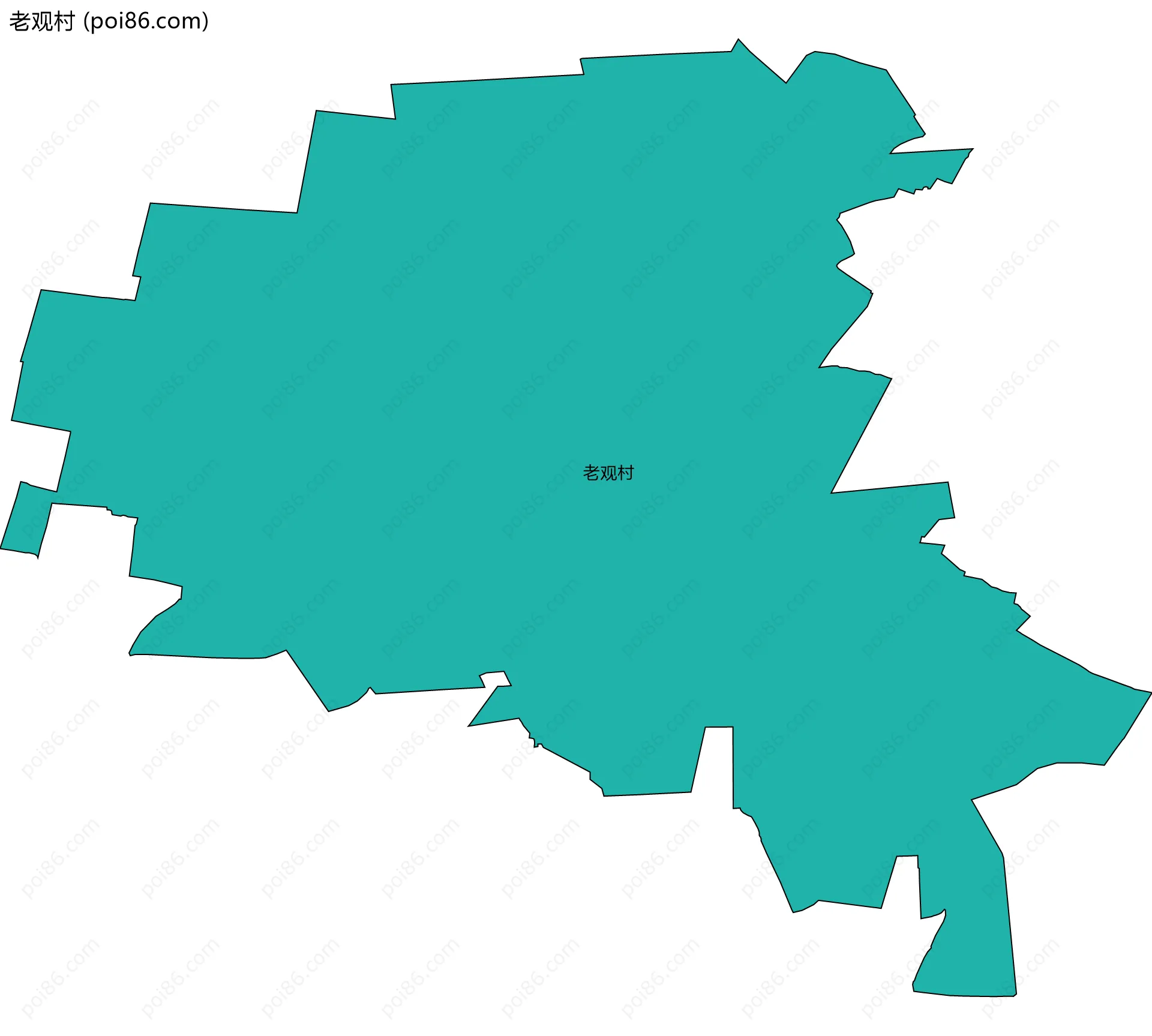 老观村边界地图
