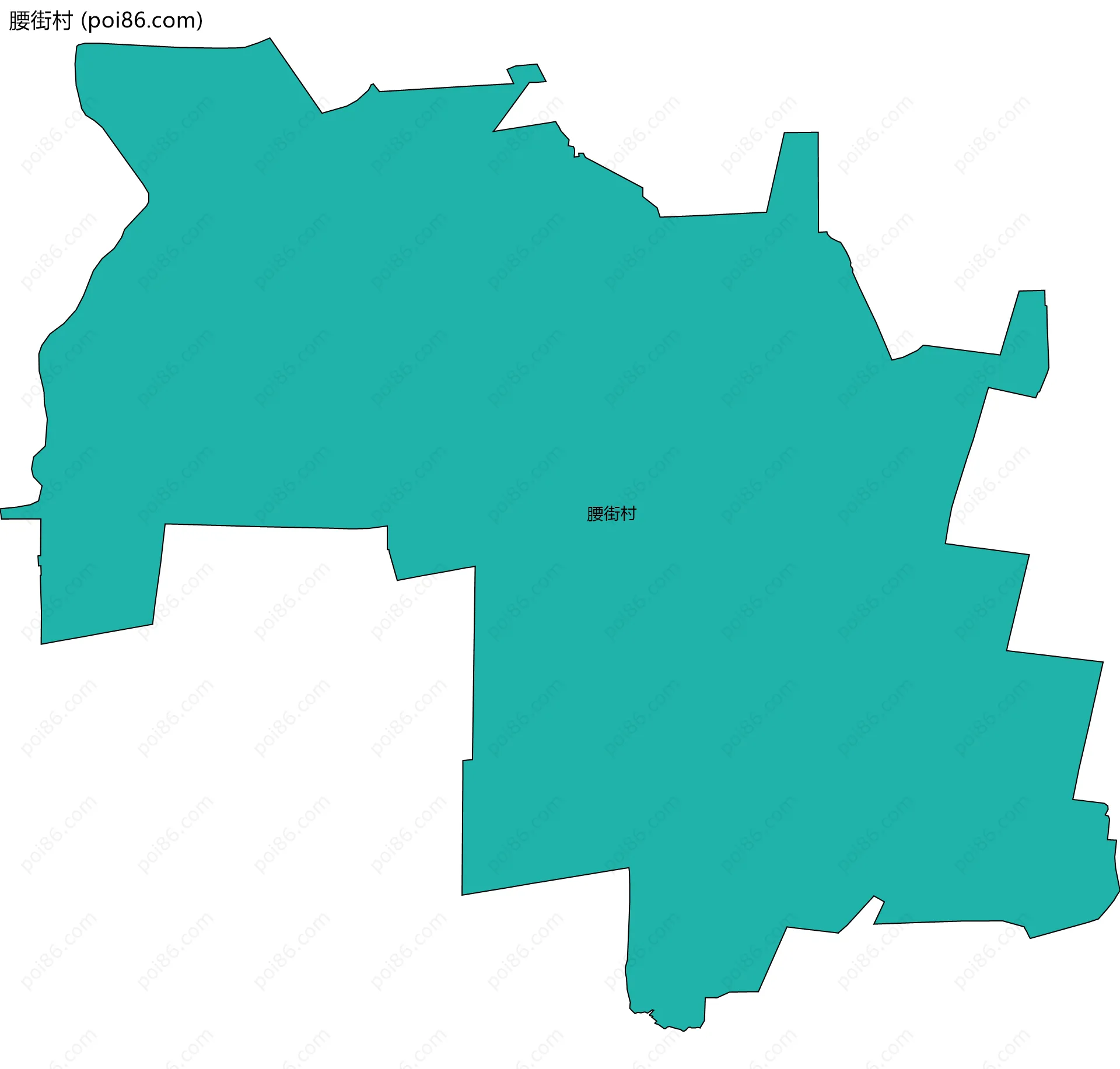 腰街村边界地图