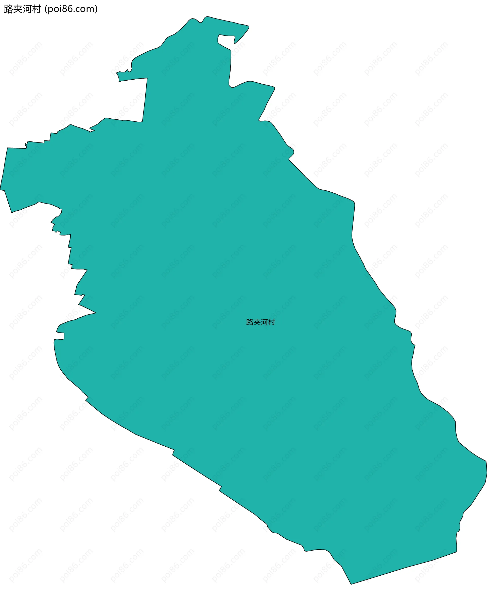 路夹河村边界地图