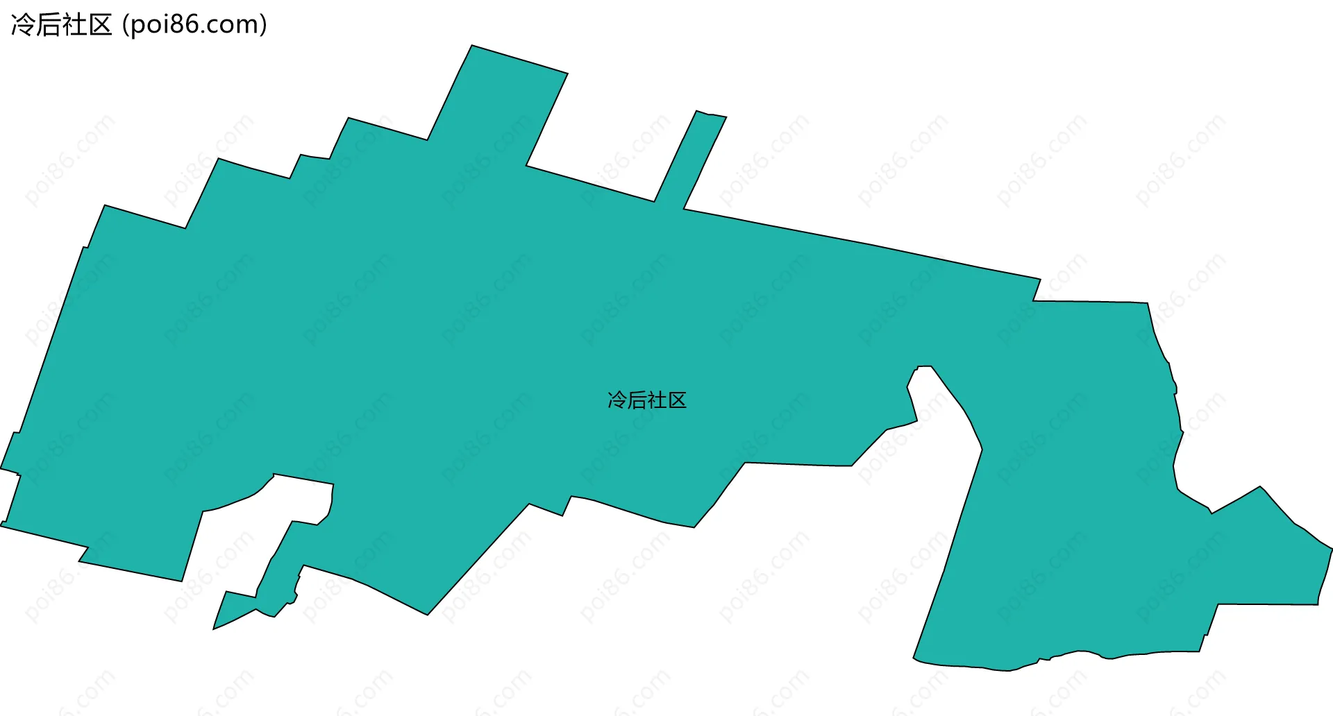 冷后社区边界地图